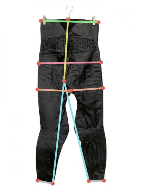 中古・古着通販】DAINESE (ダイネーゼ) レザーパンツ ブラック サイズ