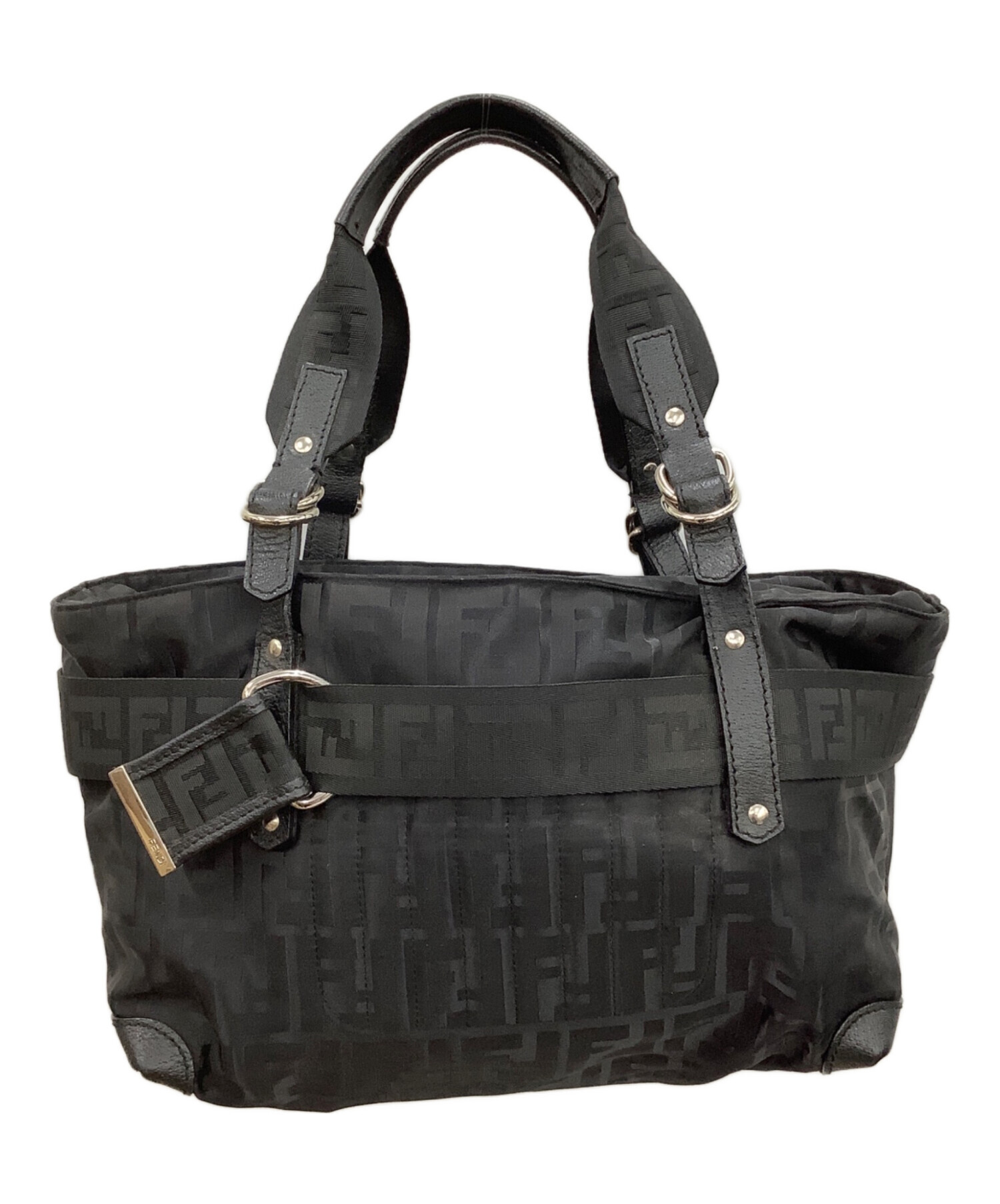 FENDI フェンディ　ハンドバッグ　ヴィンテージ　ブラック 中古・古着通販】FENDI (フェンディ) ハンドバッグ ブラック｜ブランド