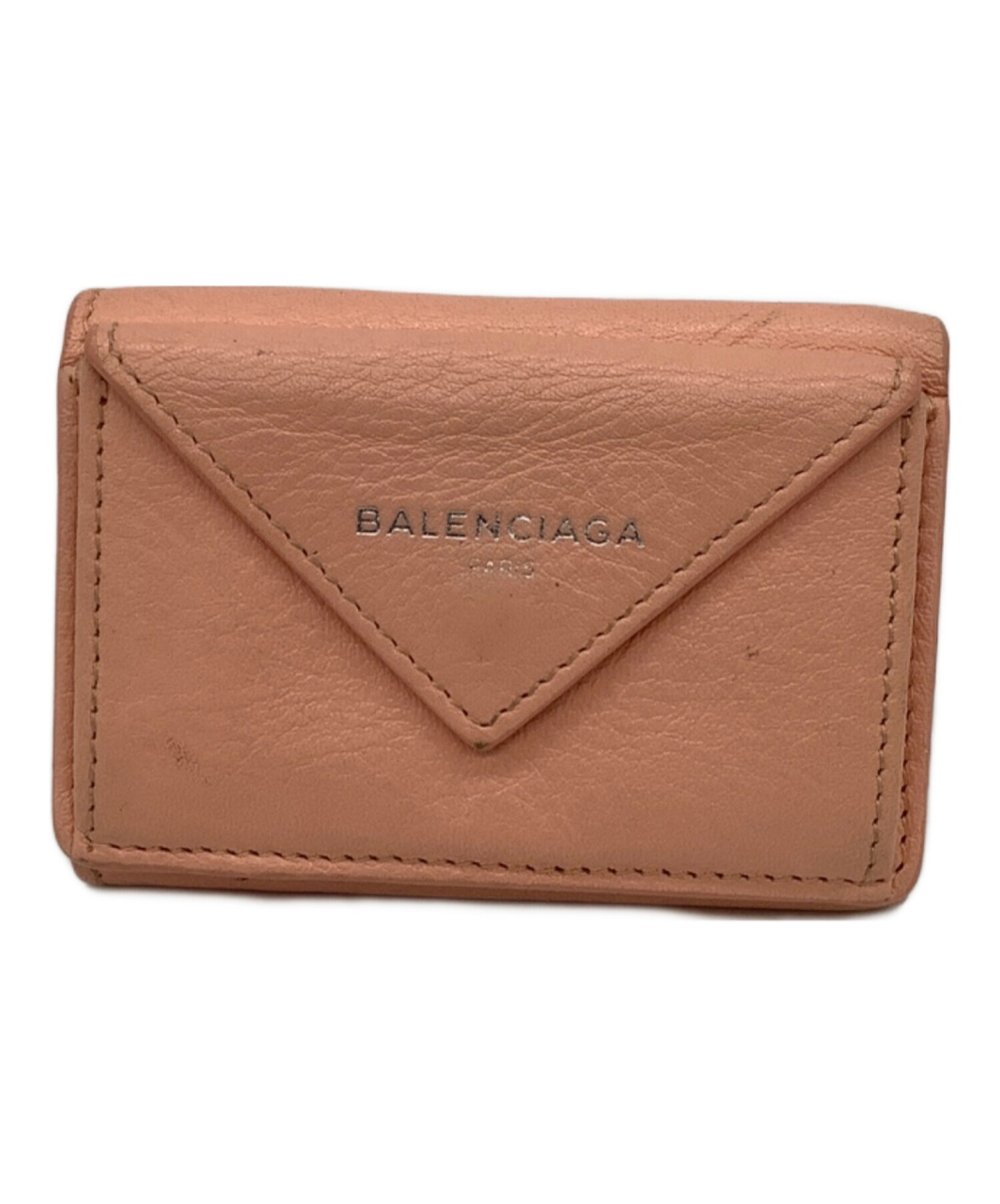 中古・古着通販】BALENCIAGA (バレンシアガ) 3つ折り財布 ピンク 