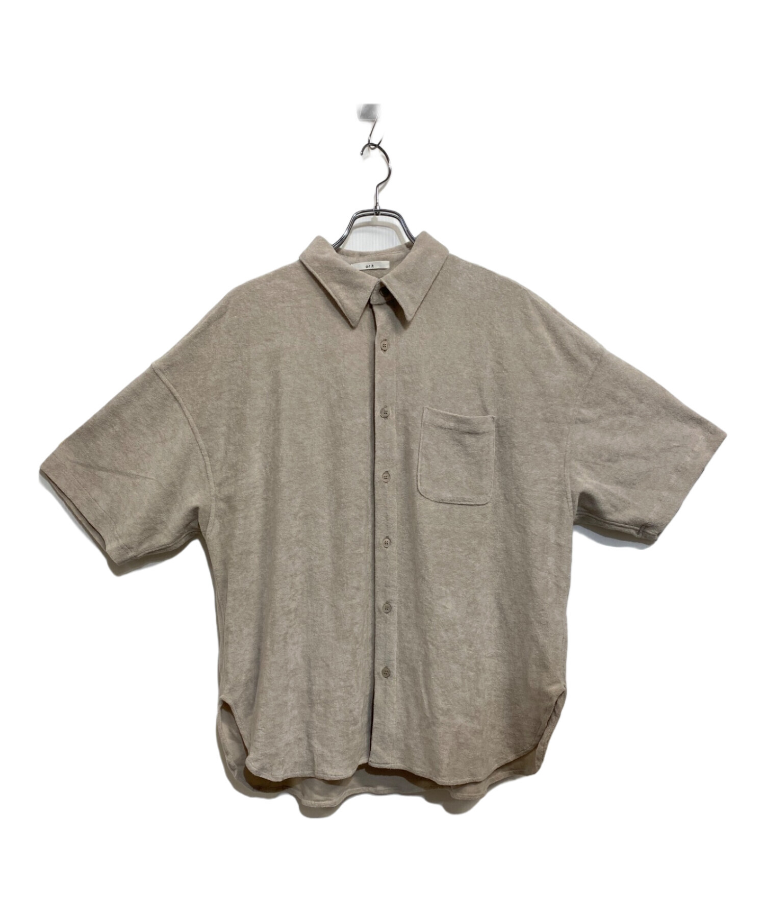 中古・古着通販】onit (オニット) パイルボックスシャツ ベージュ 