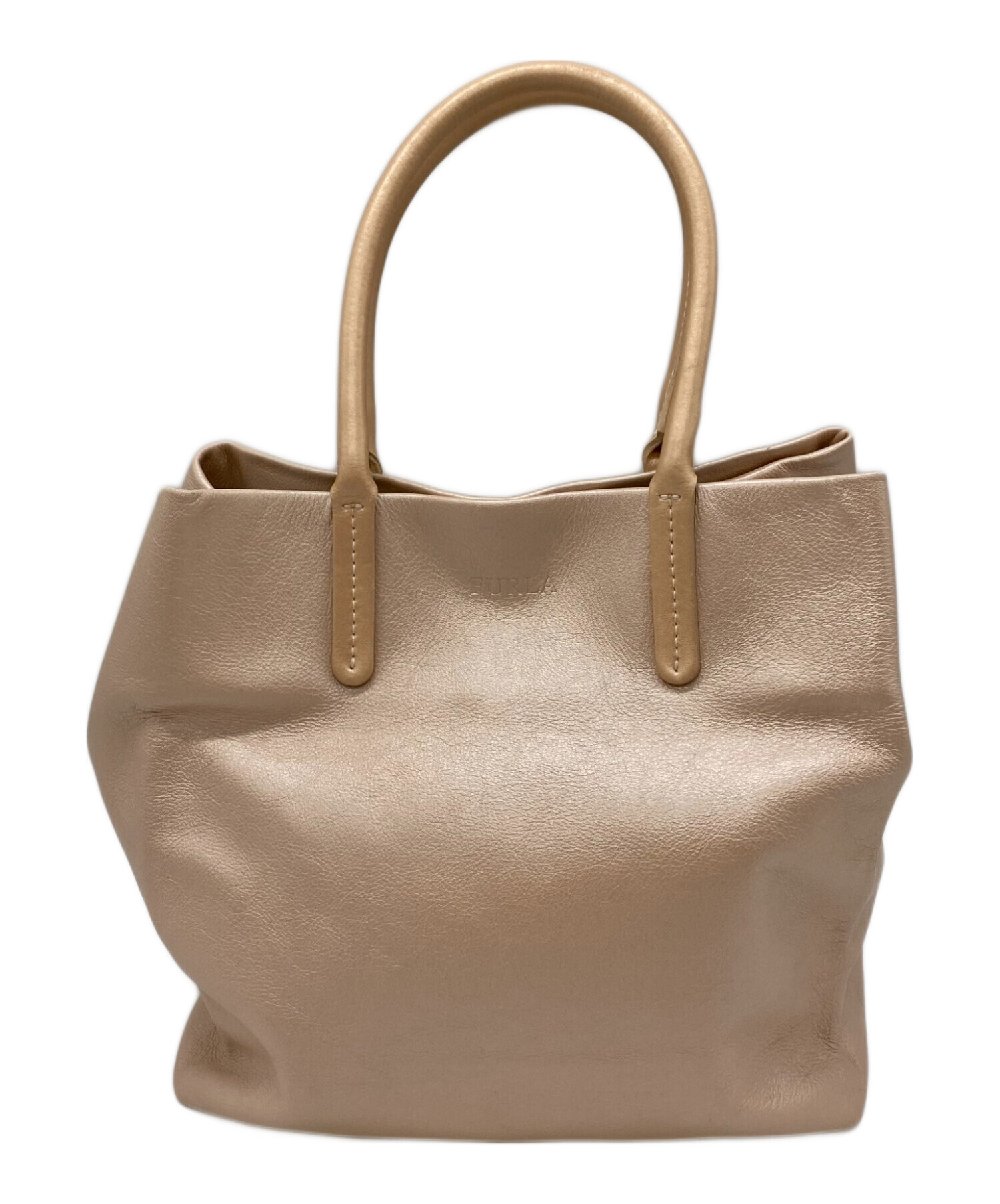 中古・古着通販】FURLA (フルラ) ミニトートバッグ ベージュ 中古・古着通販】FURLA (フルラ) ミニトートバッグ ベージュ