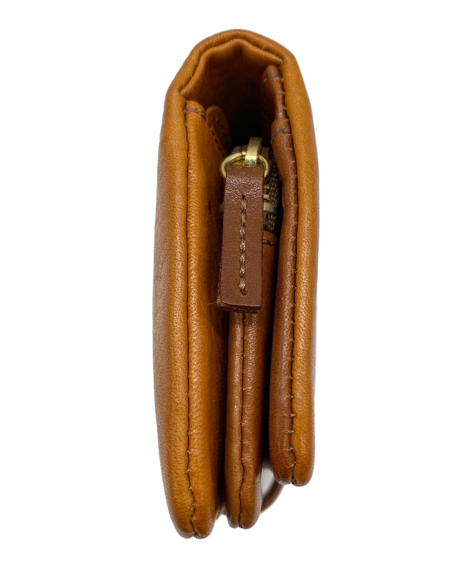 中古・古着通販】CLEDRAN (クレドラン) 2つ折り財布 ブラウン