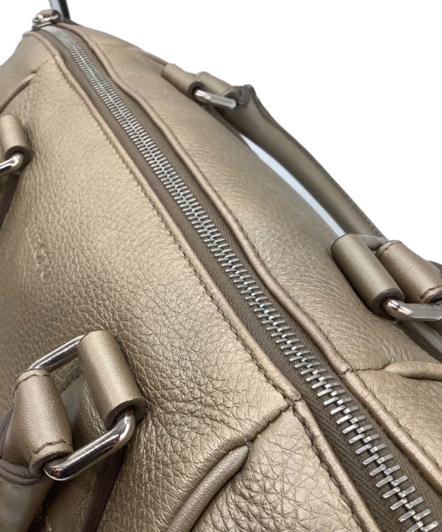 中古・古着通販】HIROFU (ヒロフ) レザーハンドバッグ シャンパン