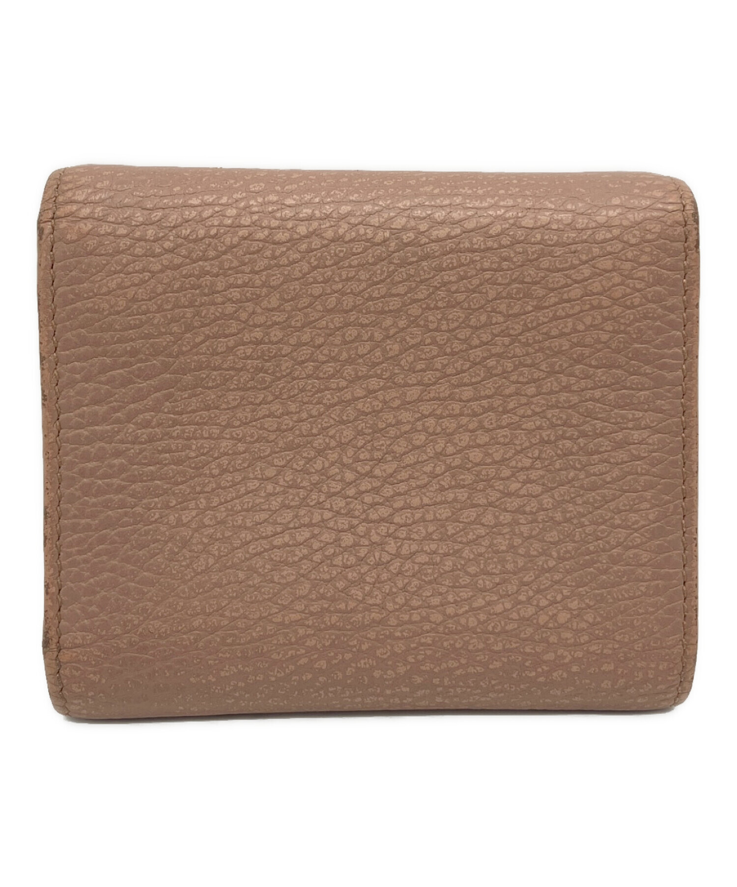 中古・古着通販】GUCCI (グッチ) 3つ折り財布 GGマーモント ピンク