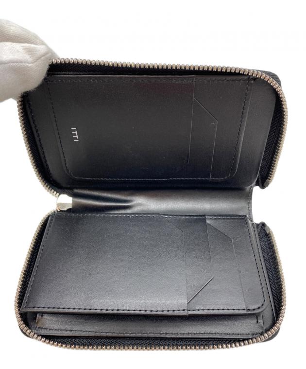 再々値下げ☆新品未使用☆ITTI ☆レザー二つ折り財布☆vactコラボ 中古・古着通販】ITTI (イッチ) 2つ折り財布 ブラック｜ブランド・古着