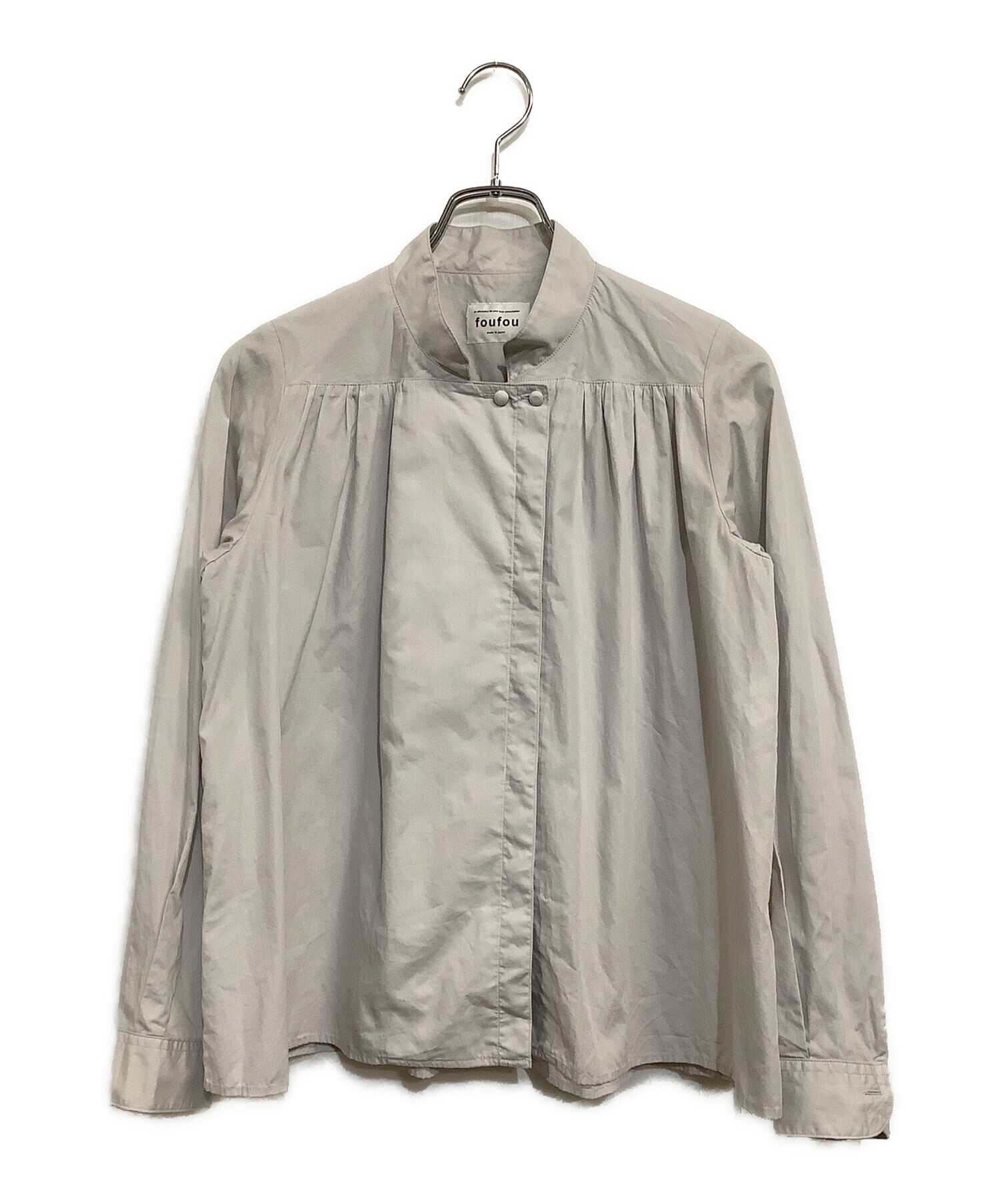 中古・古着通販】foufou (フーフー) the musium uniform shirts グレー 