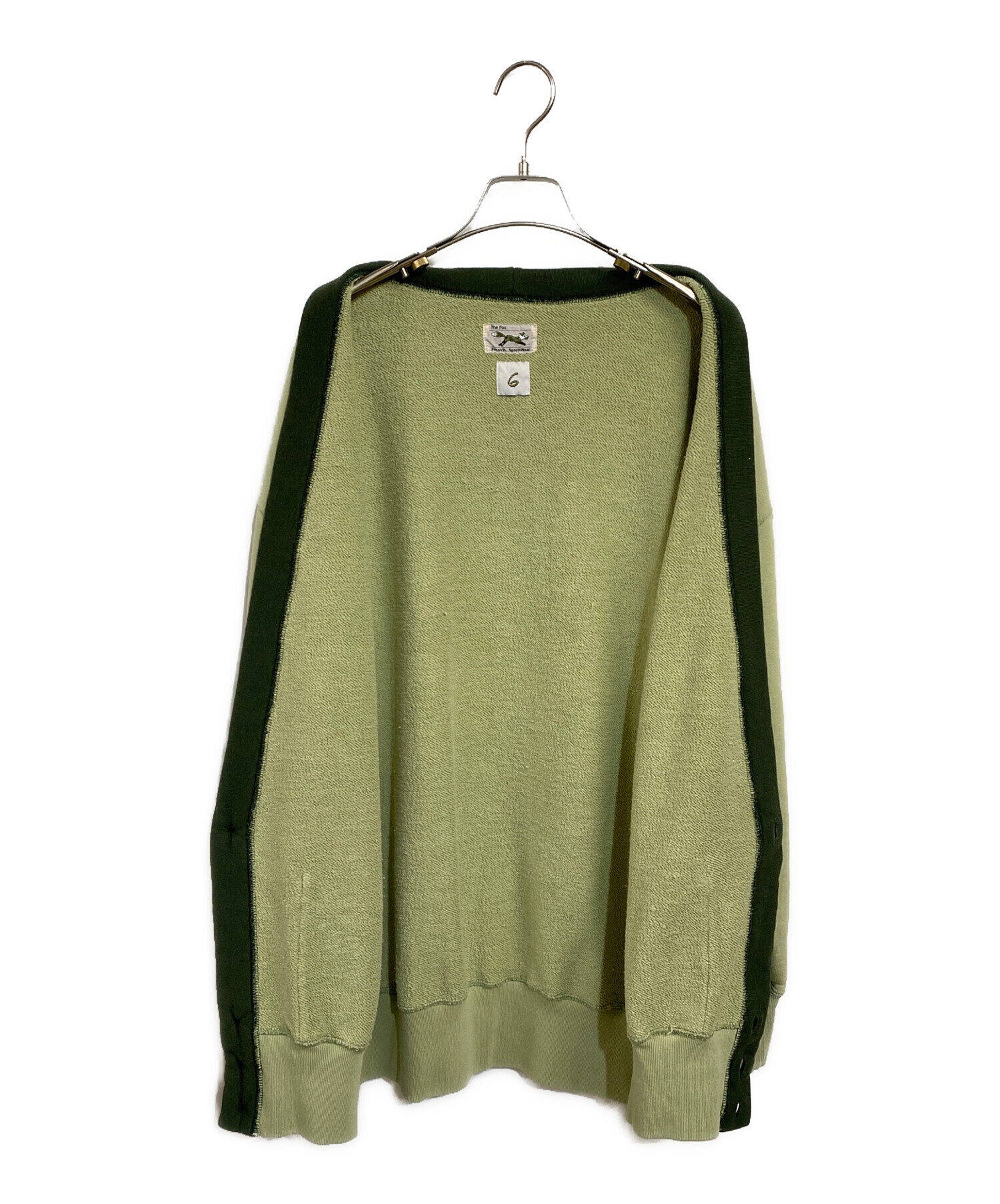 THE FOX × 6 【ROKU】ロク スウェットカーディガン BEAUTY&YOUTH UNITED ARROWS - THE FOX × 6 【ROKU】ロク スウェット