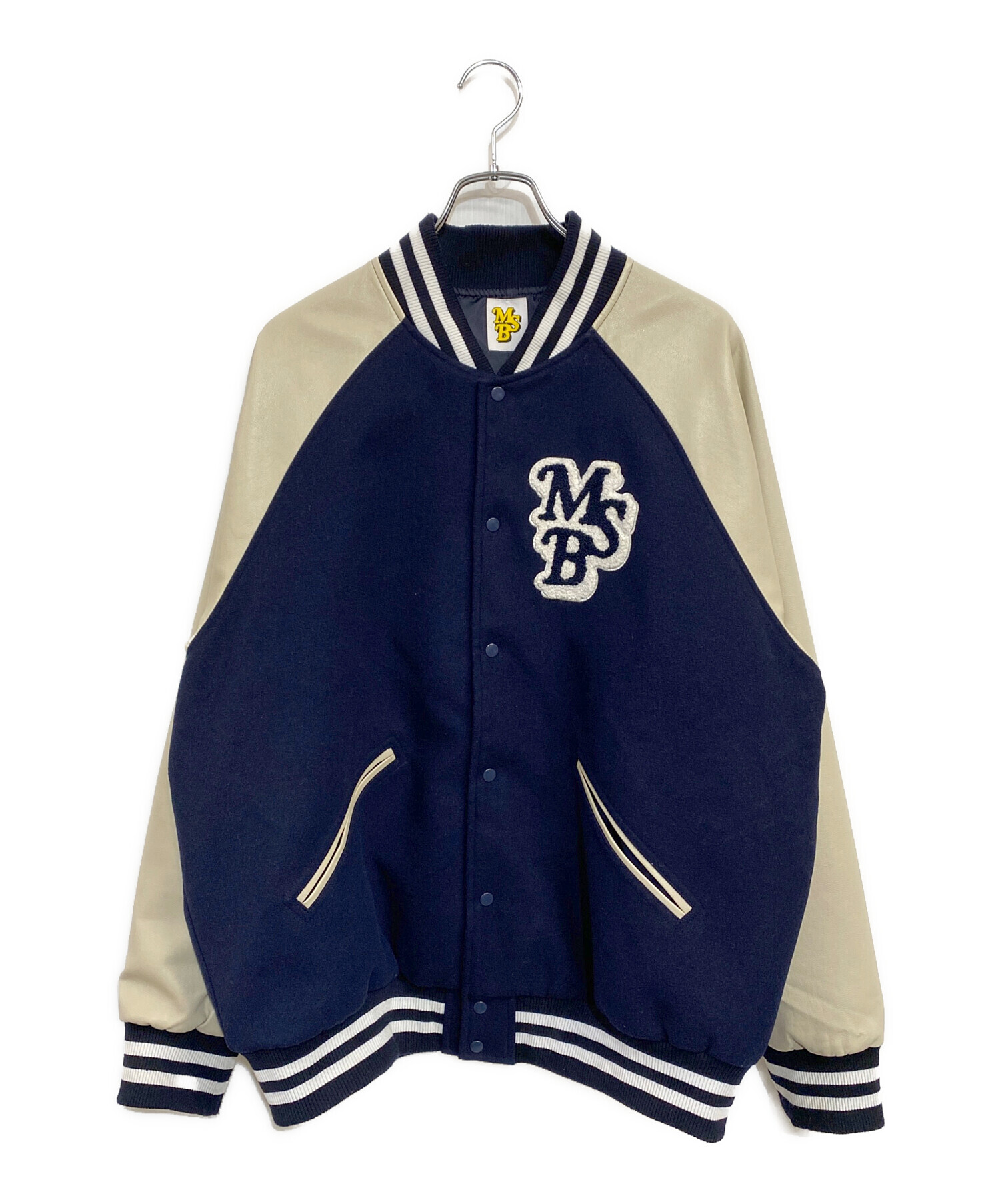 【美品】ニューヨーク・ヤンキース スタジャン ネイビー　ベージュ ジャケット公式 中古・古着通販】My Sugar Babe (マイシュガーベイブ) スタジャン