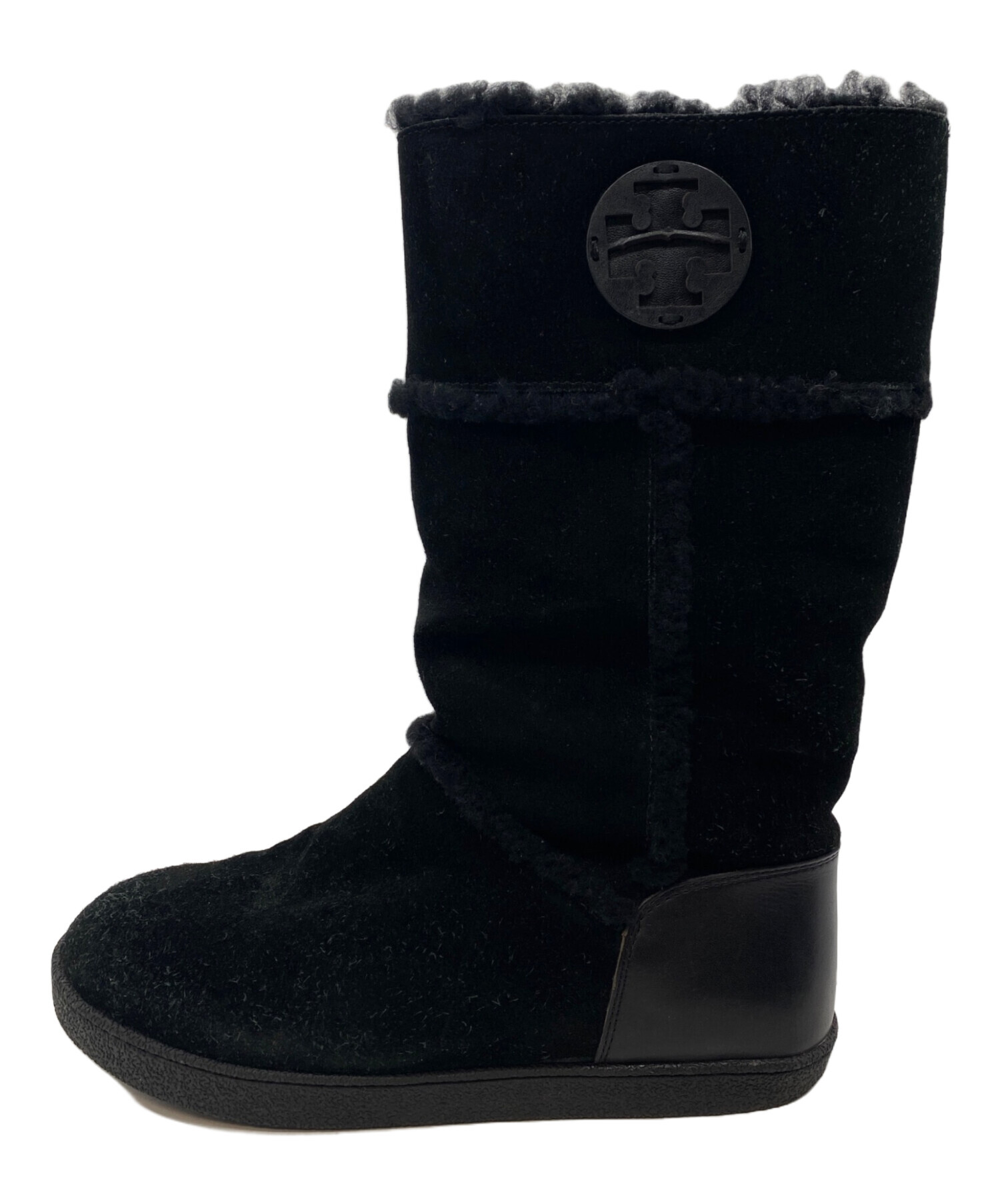中古・古着通販】TORY BURCH (トリーバーチ) サイドロゴムートンブーツ 