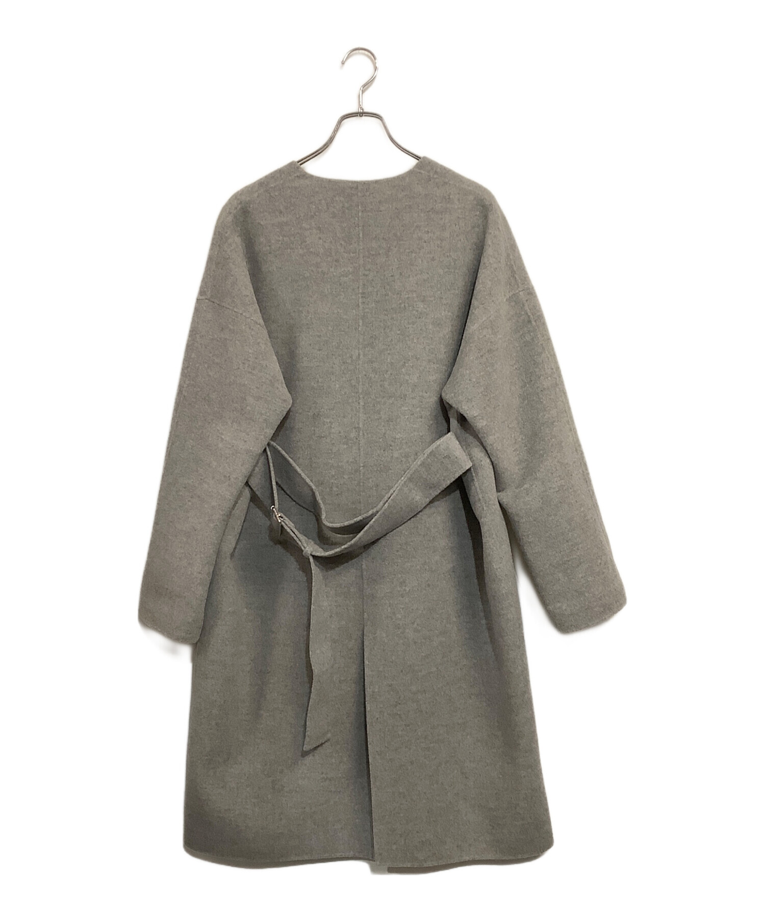 中古・古着通販】CINOH (チノ) カシミヤMIXノーカラーリバーコート