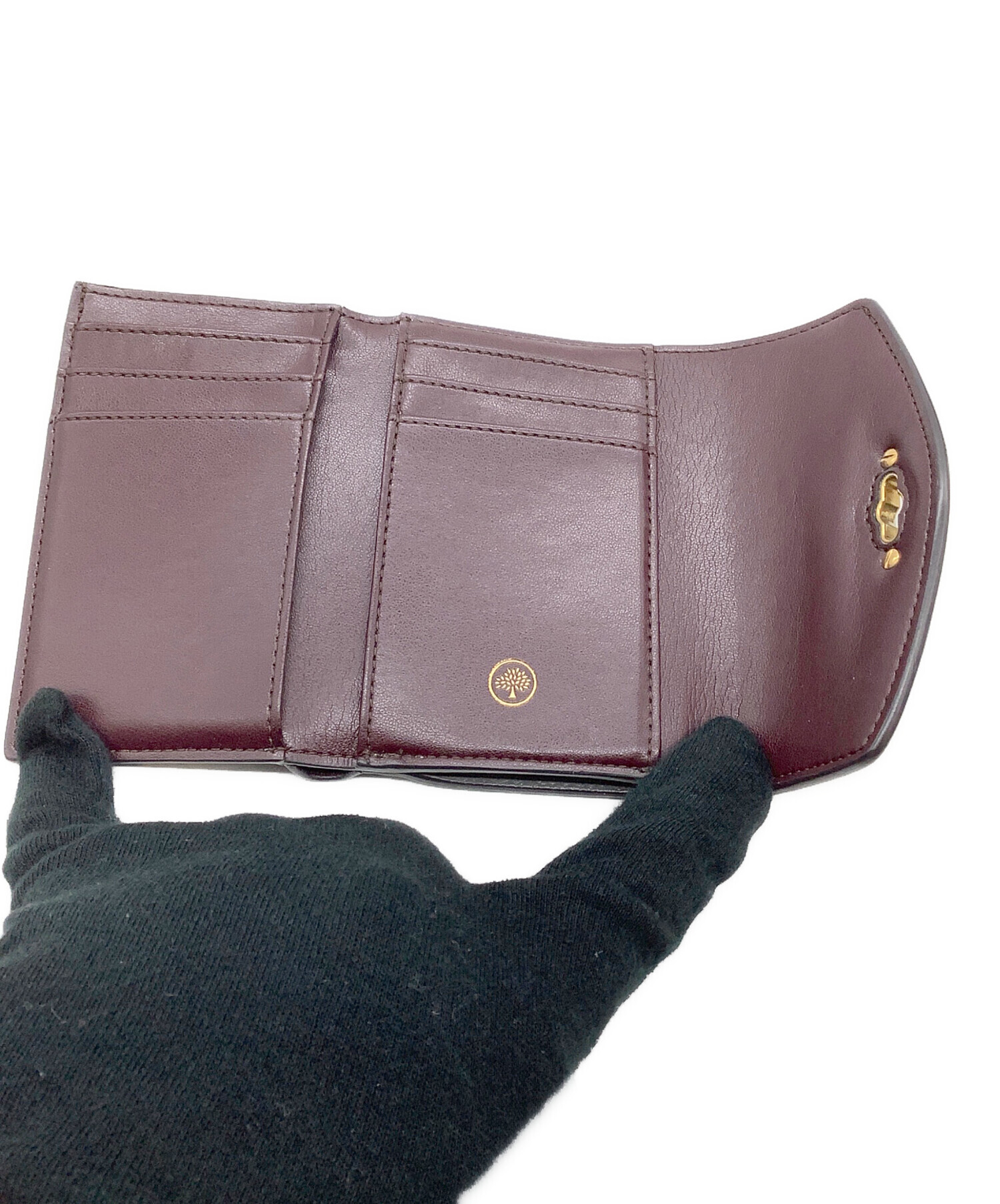 中古・古着通販】MULBERRY (マルベリー) 3つ折り財布 グレー｜ブランド