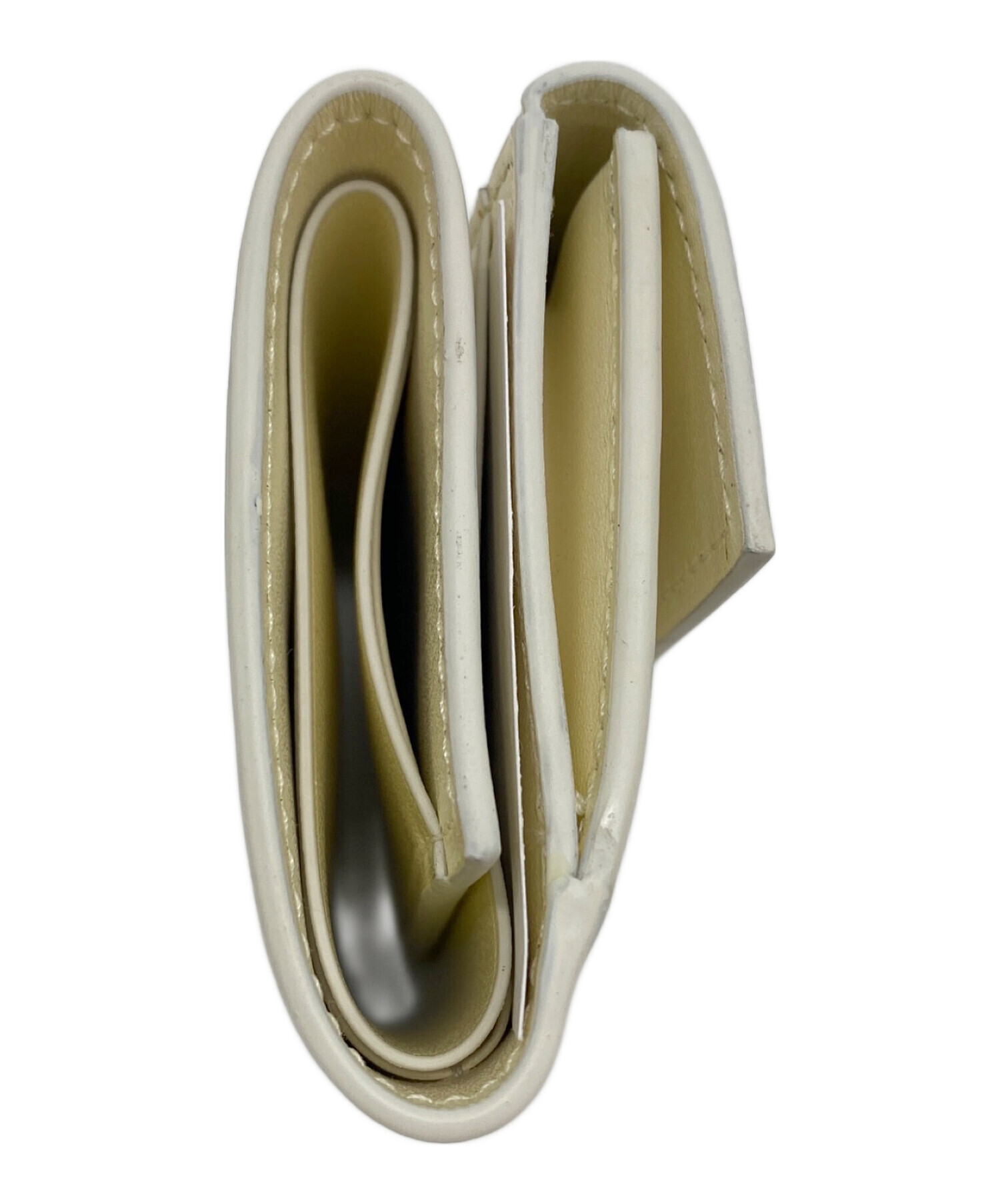 や*た様 未使用品　JIL SANDER ホワイト三つ折り財布 中古・古着通販】JIL SANDER (ジルサンダー) 3つ折り財布