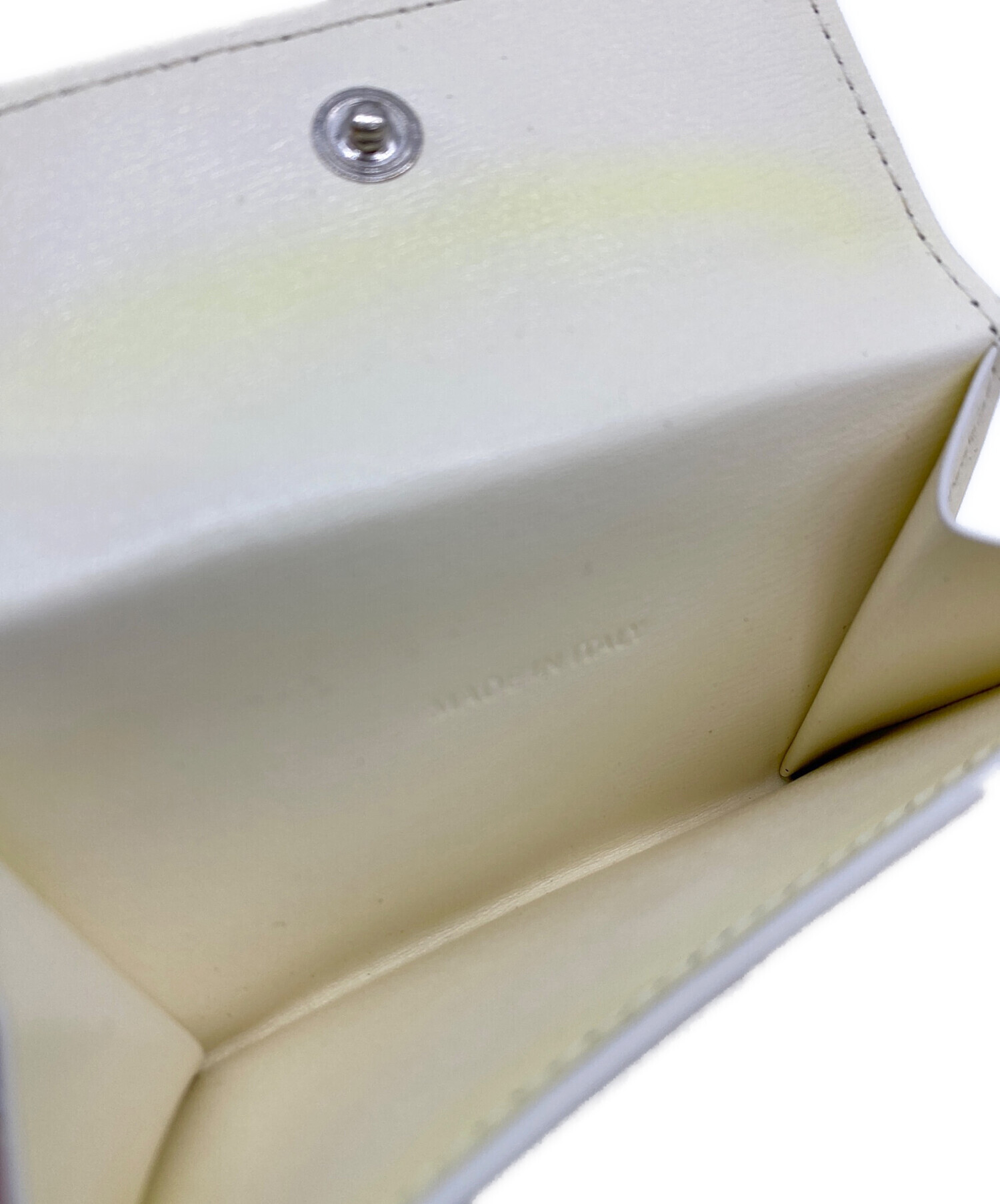 や*た様 未使用品　JIL SANDER ホワイト三つ折り財布 中古・古着通販】JIL SANDER (ジルサンダー) 3つ折り財布