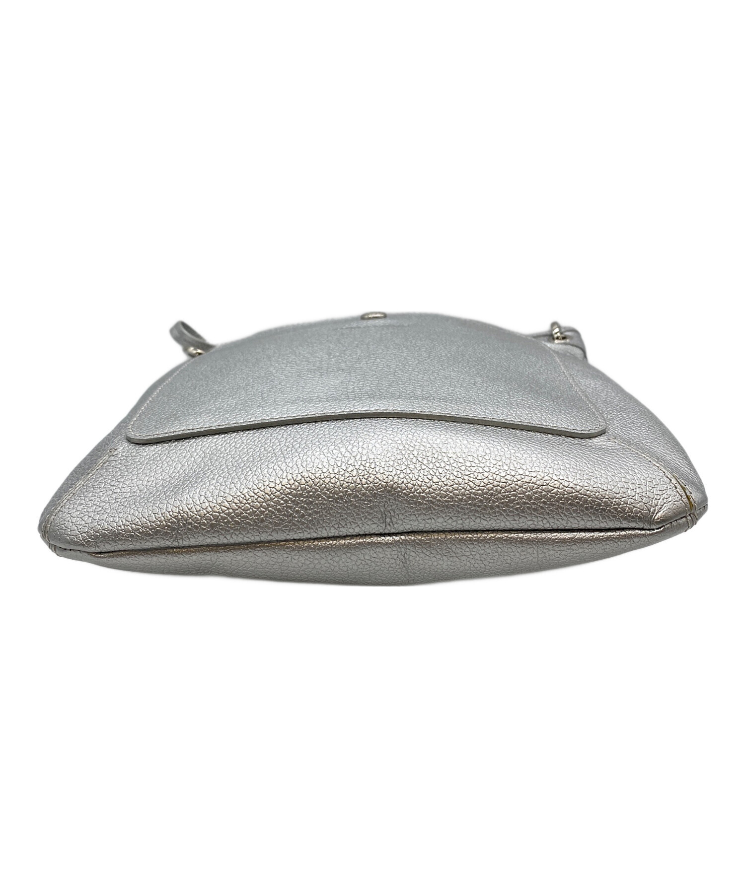 中古・古着通販】LONGCHAMP (ロンシャン) ショルダーバッグ シルバー 