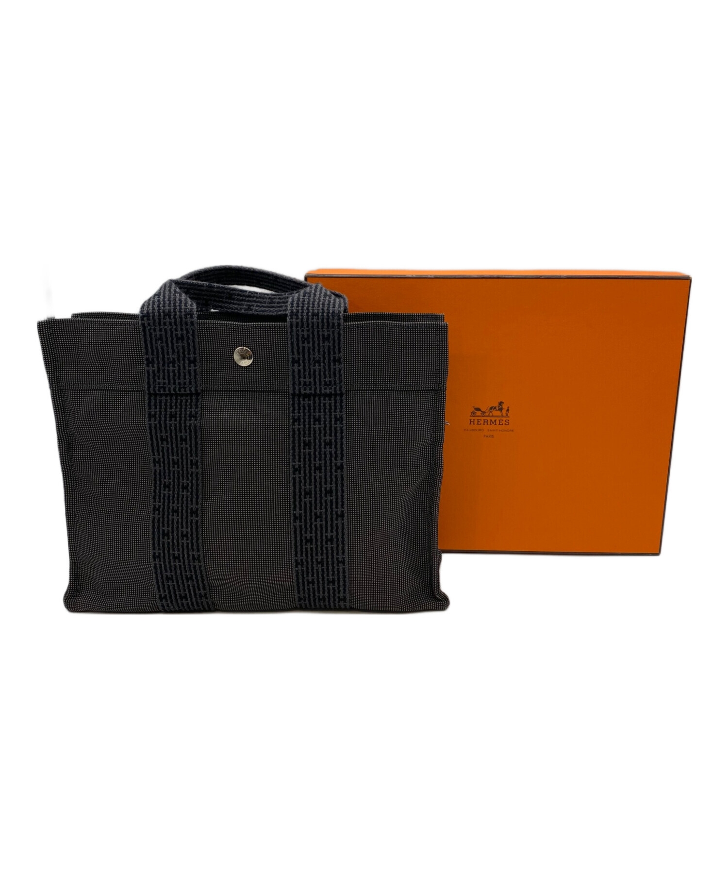 中古・古着通販】HERMES (エルメス) トートバッグ ダークグレー 