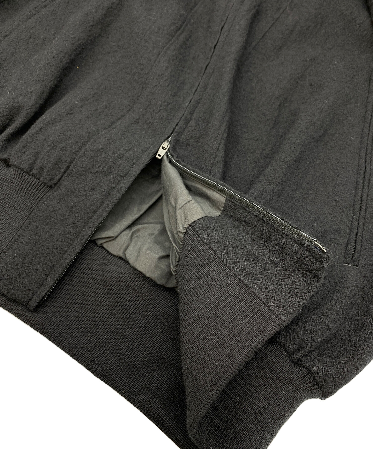 中古・古着通販】LIDnM (リドム) CROCHET BLADE WOOL BL ブラック