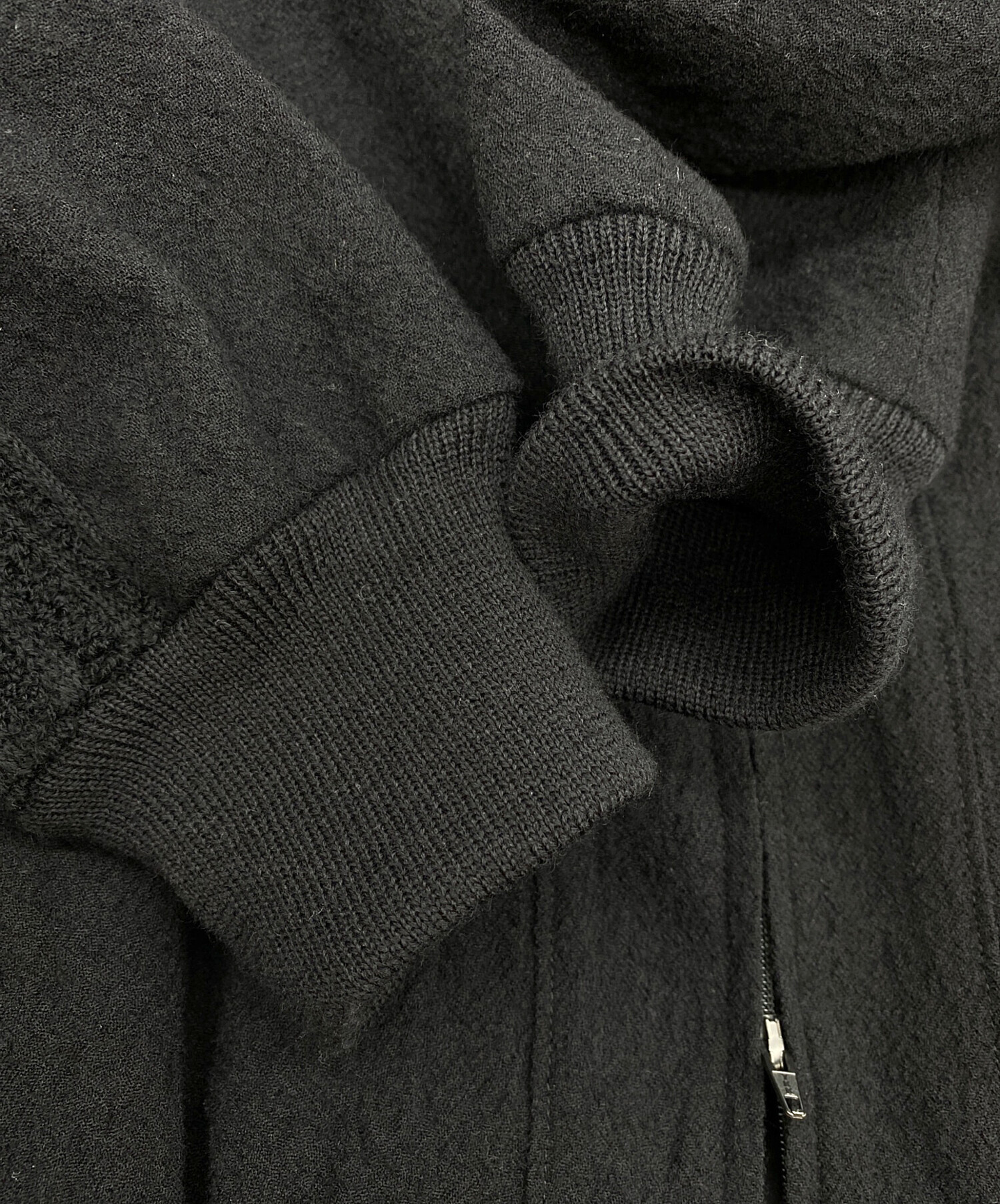 中古・古着通販】LIDnM (リドム) CROCHET BLADE WOOL BL ブラック