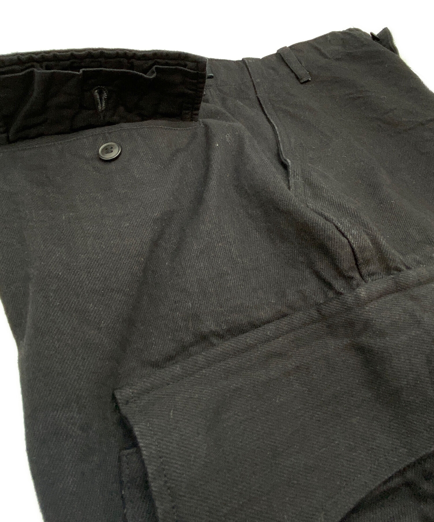 中古・古着通販】COMOLI (コモリ) ブラックデニム B.D.U パンツ 