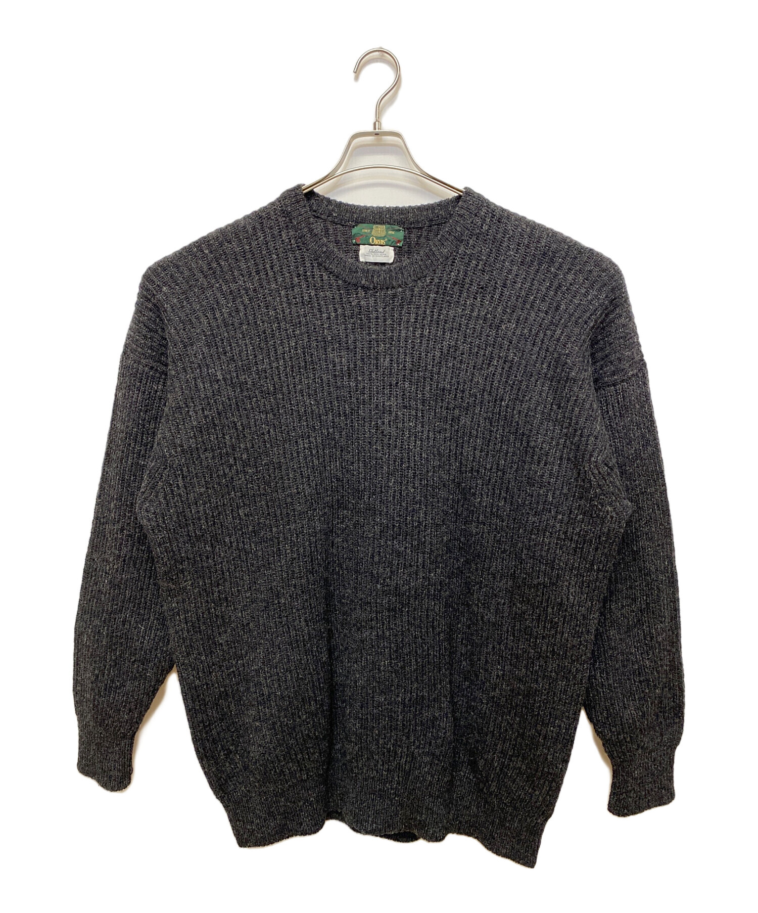 中古・古着通販】orvis (オービス) 厚手ニット グレー サイズ:SIZE 46