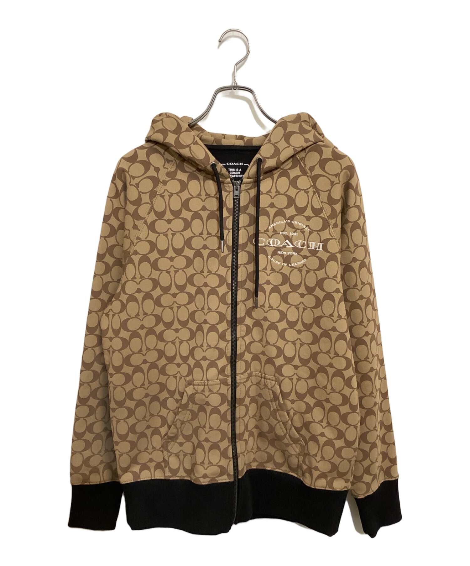 中古・古着通販】COACH (コーチ) シグネチャー ジップ フーディー