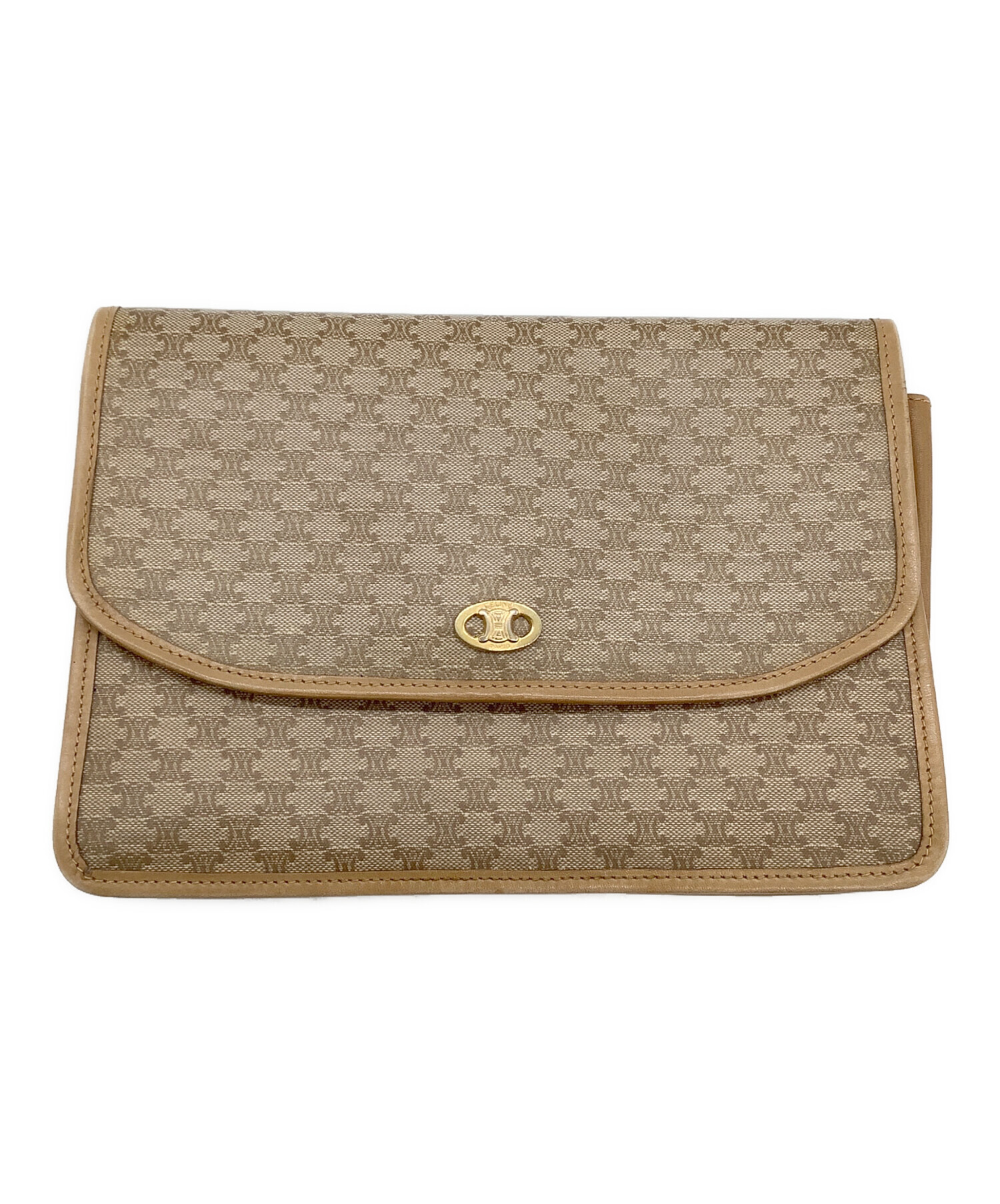 CELINE セリーヌ　クラッチバッグ　キャメル色　中古品 中古・古着通販】CELINE (セリーヌ) クラッチバッグ キャメル