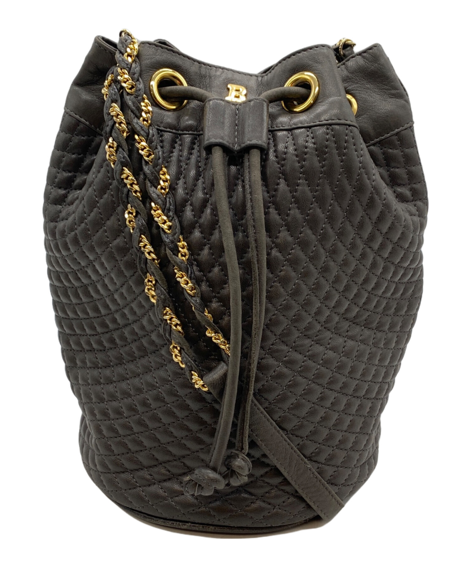 Bally バリー 巾着 ショルダーバッグ グレー バリー BALLY ショルダー 