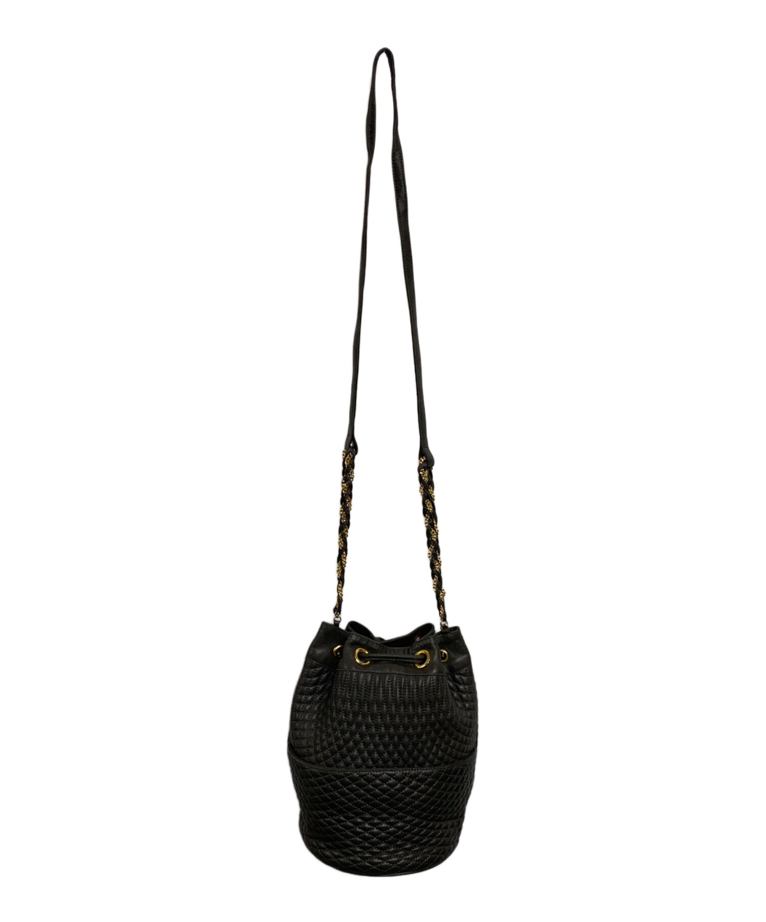 中古・古着通販】BALLY (バリー) キルティング巾着ショルダーバッグ 