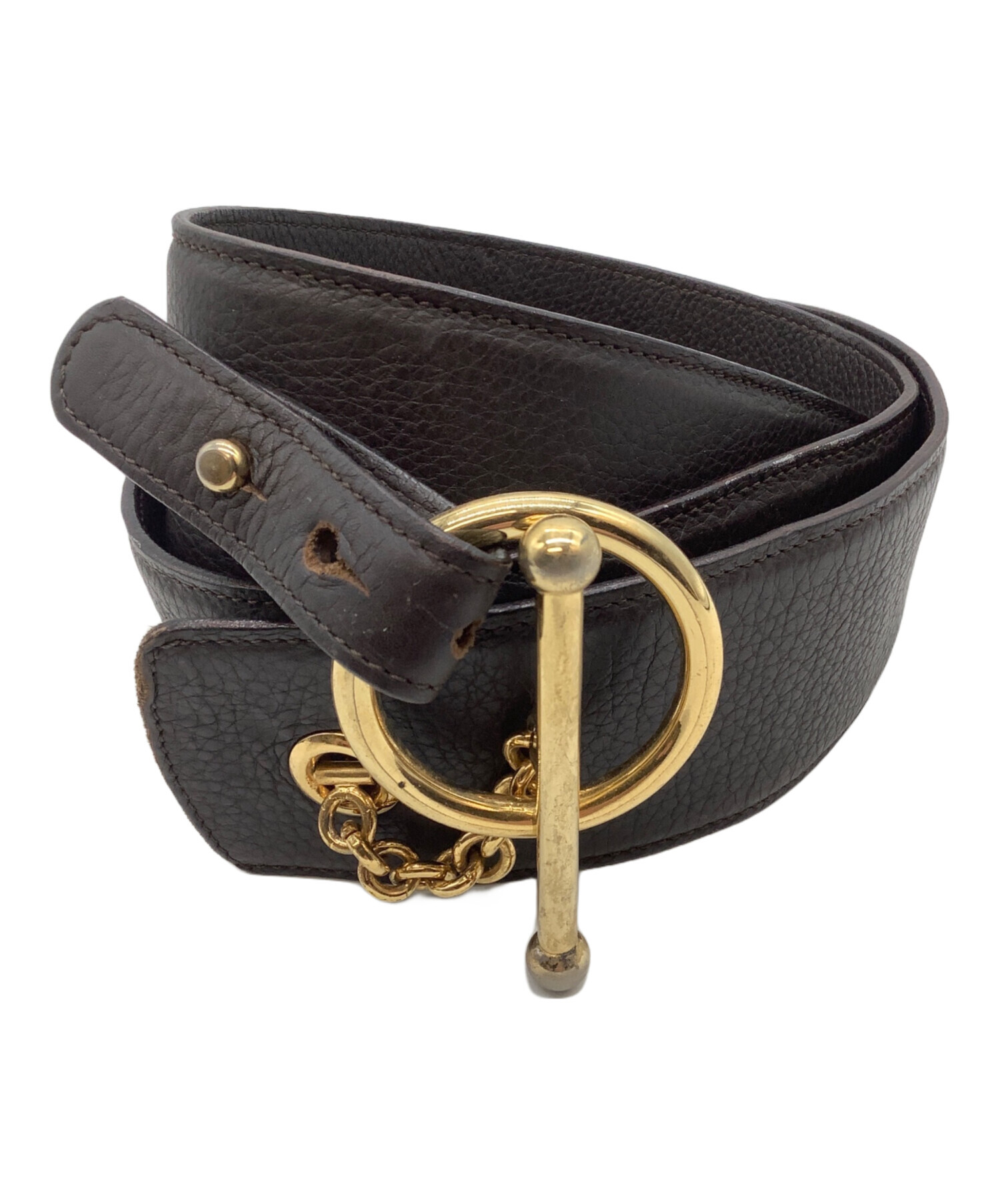 中古・古着通販】MARNI (マルニ) リングベルト ブラウン サイズ:SIZE M