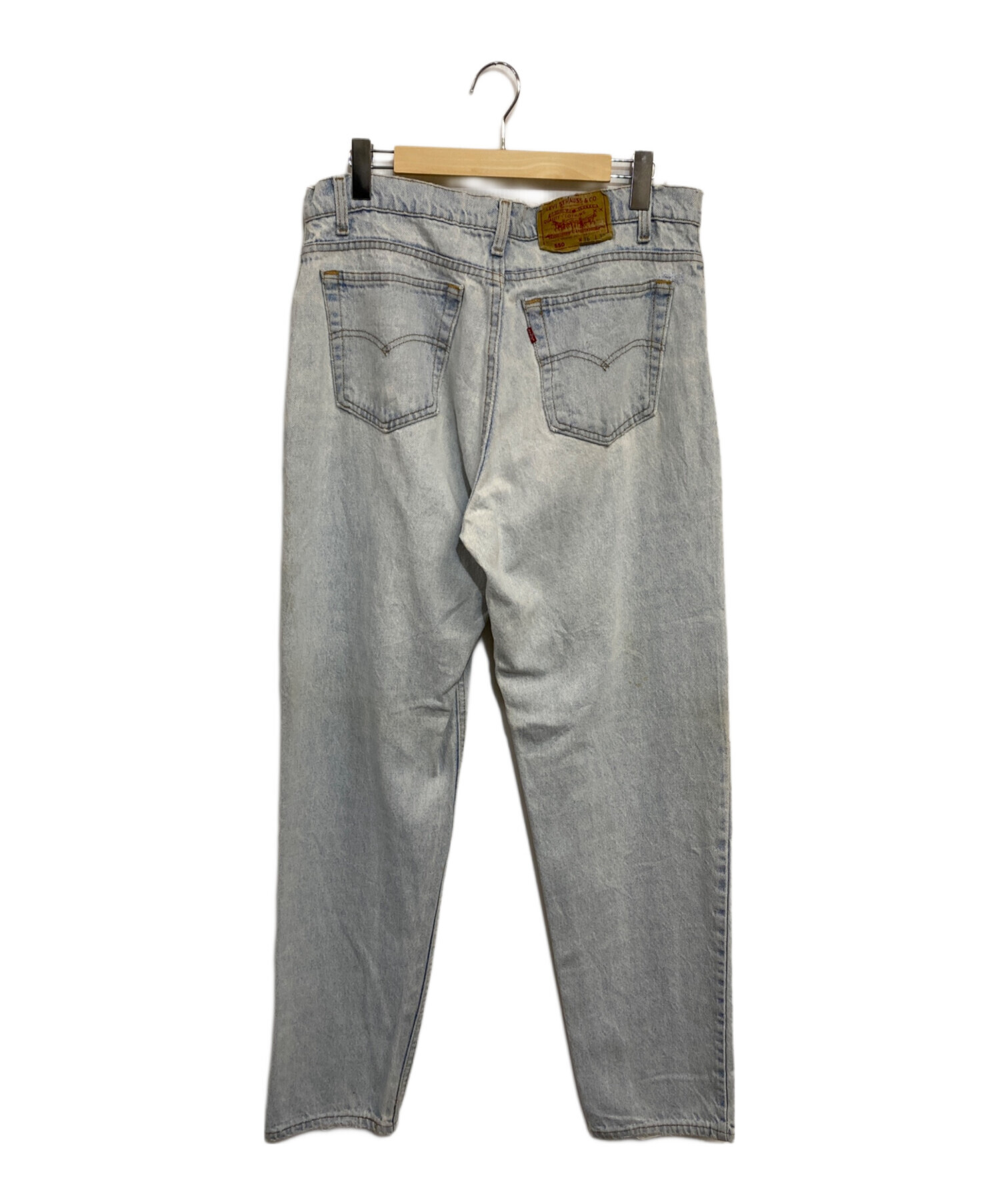 さ*と様 【Levi's 550】ビンテージ 古着 W36 XL(94) 色落〇 中古・古着通販】LEVI'S 550 (リーバイス550) 90's リラックスフィット