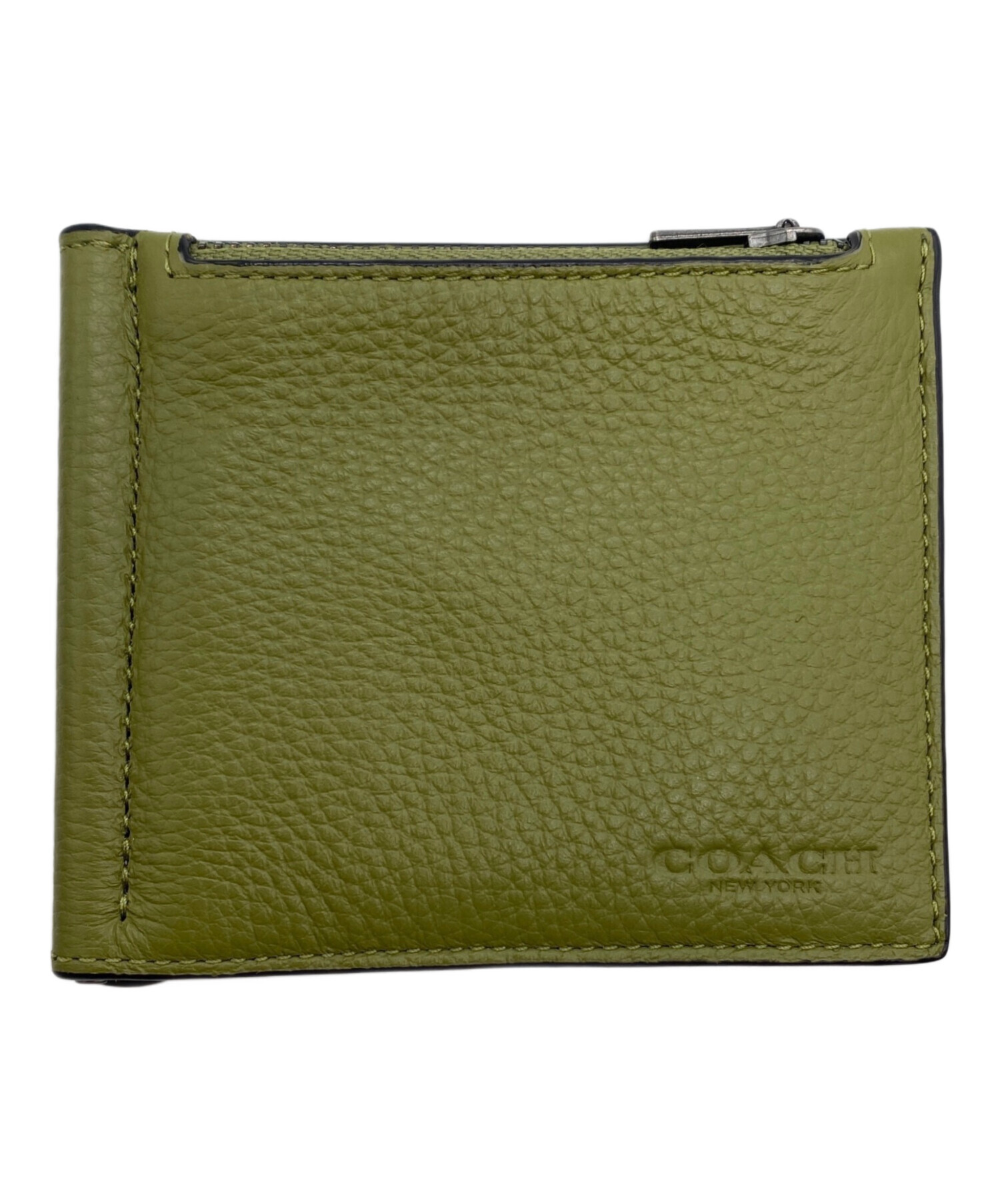 COACH マネー クリップ ジップ ウォレット シグネチャー【未使用】 中古・古着通販】COACH (コーチ) マネークリップジップウォレット