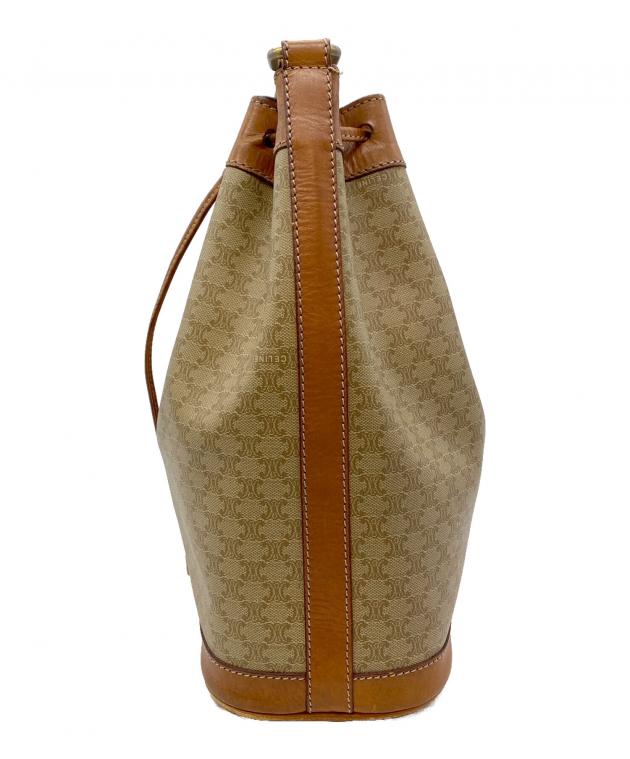 中古・古着通販】CELINE (セリーヌ) 巾着ショルダーバッグ キャメル