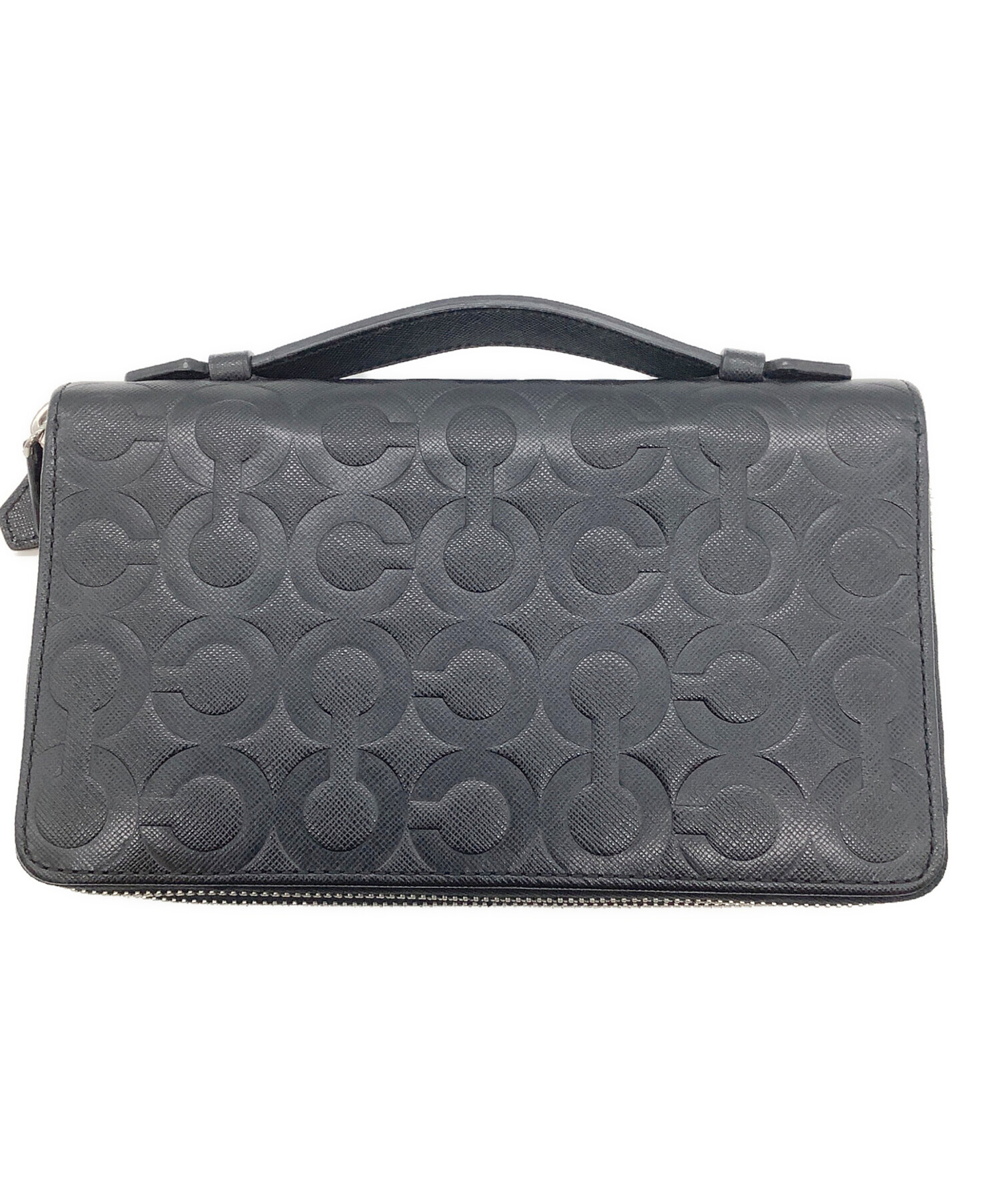 中古・古着通販】COACH (コーチ) トラベルオーガナイザー ブラック 中古・古着通販】COACH (コーチ) トラベルオーガナイザー ブラック