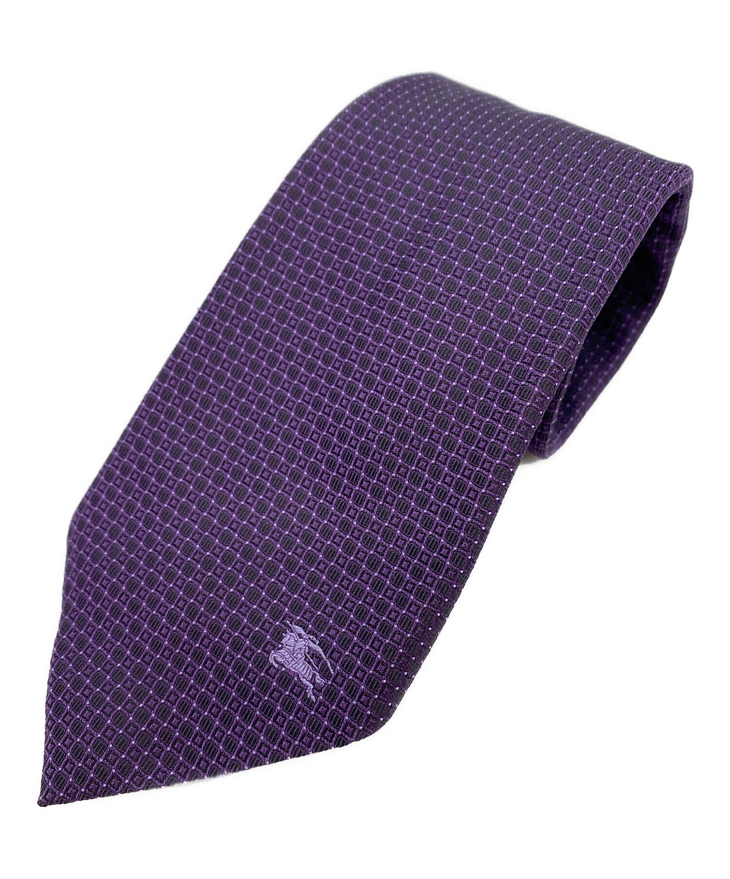 未使用 バーバリー BURBERRY パープル ドットネクタイ 中古・古着通販】BURBERRY LONDON (バーバリーロンドン) ピンドット