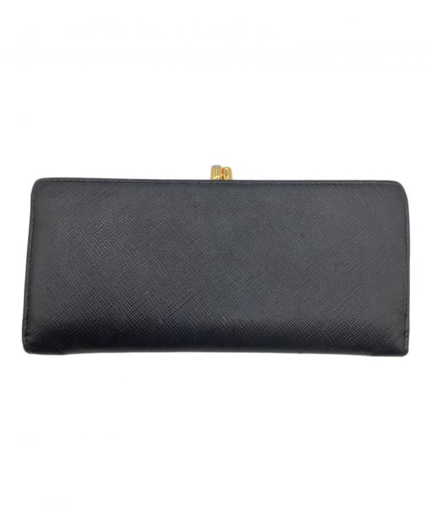 PRADA プラダ がま口財布 ブラック 中古・古着通販】PRADA (プラダ) がま口財布 ブラック｜ブランド・古着