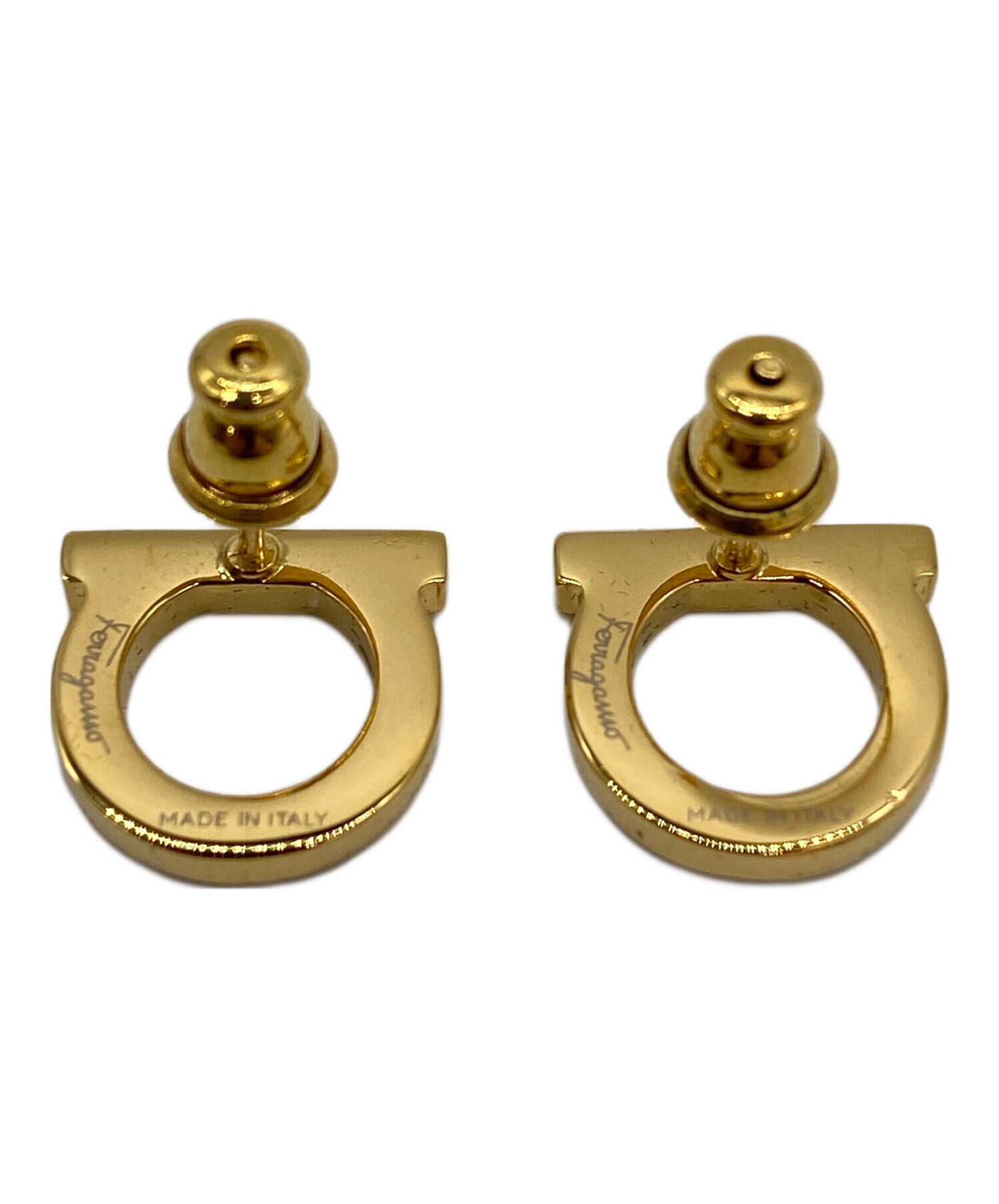 Salvatore Ferragamo フェラガモ ピアス 新品 ゴールド フェラガモ