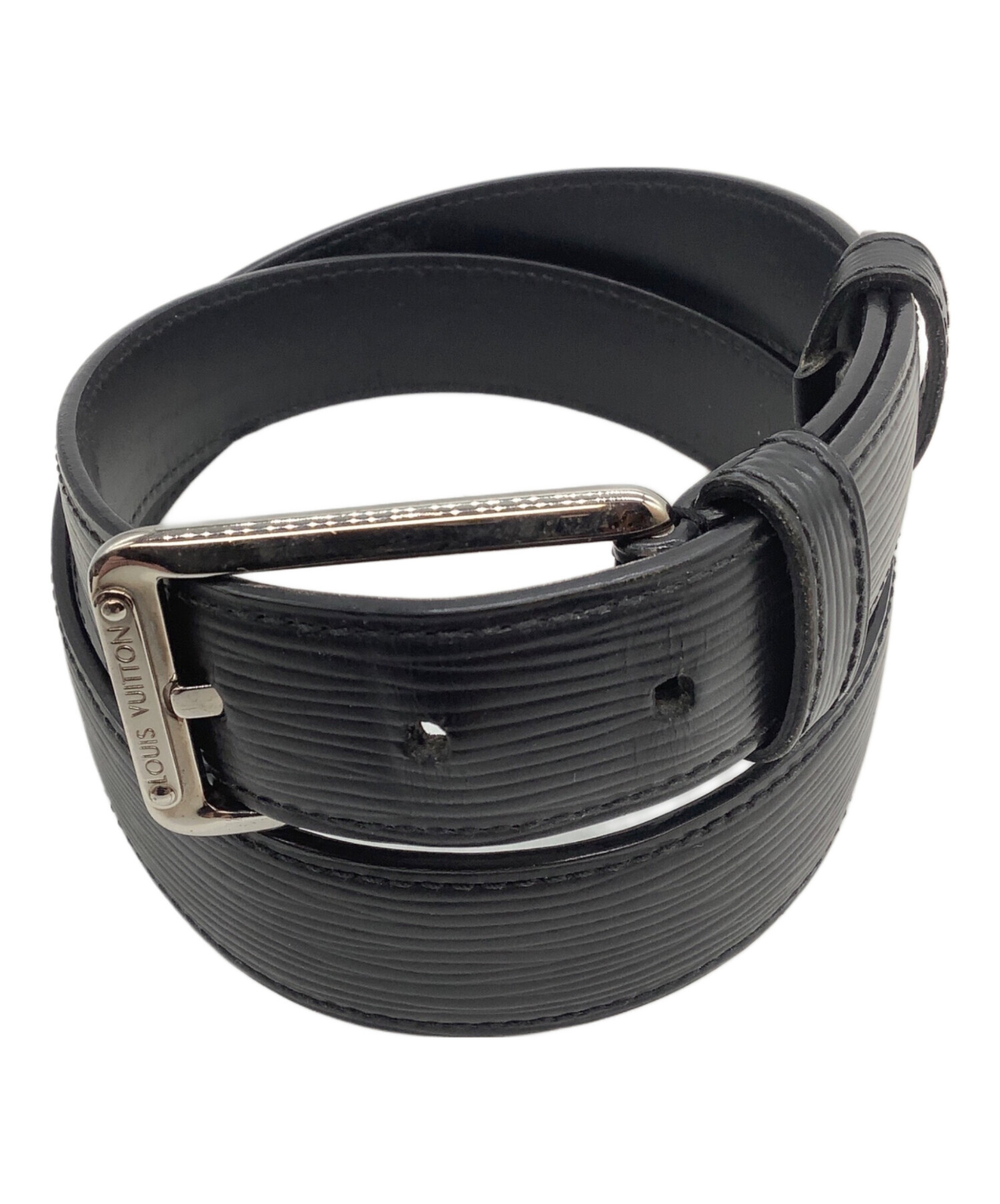 ヴィトンベルト 中古・古着通販】LOUIS VUITTON (ルイ ヴィトン) ベルト ブラック