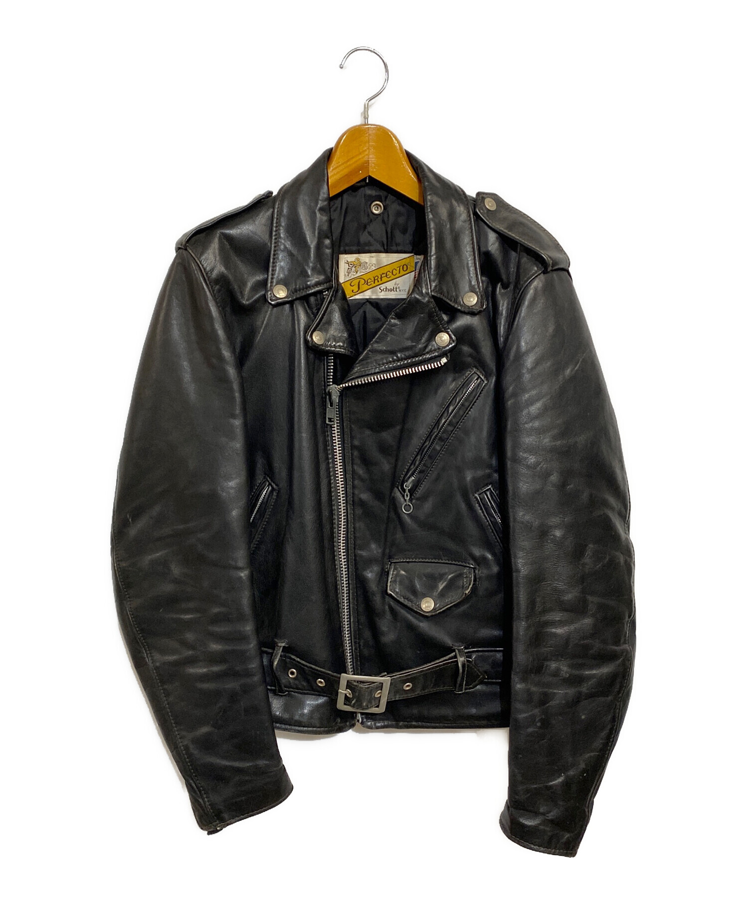 M*ム様 Schott Perfecto ダブルライダースジャケット 118サイ 中古・古着通販】PERFECTO by Schott (パーフェクト バイ ショット) 80