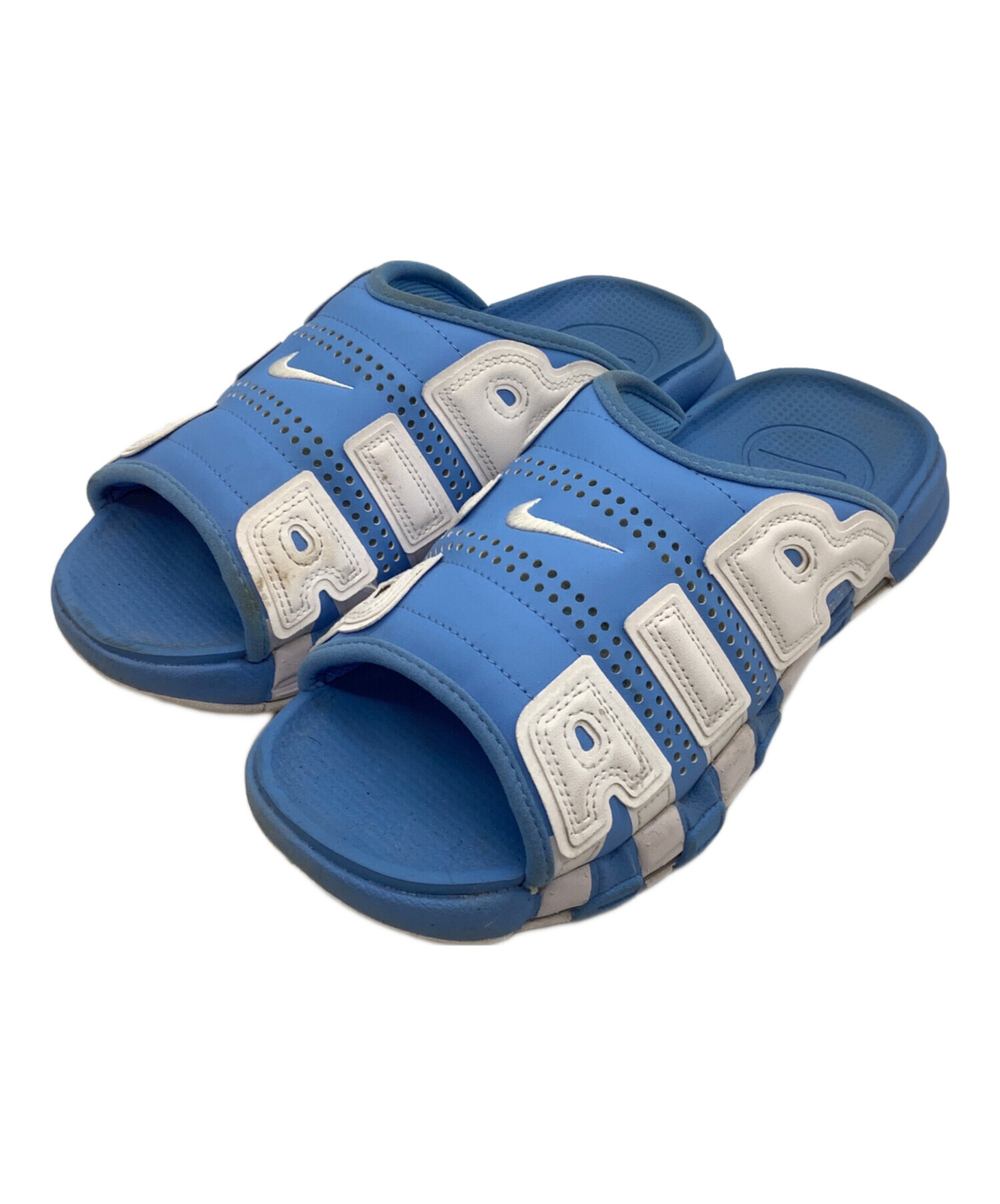 中古・古着通販】NIKE (ナイキ) Air More Uptempo Slide ブルー サイズ 