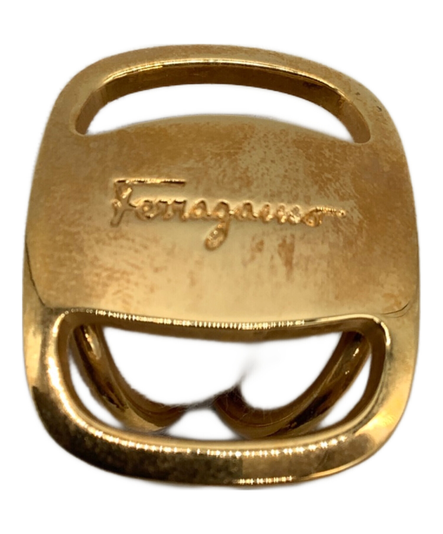 中古・古着通販】Ferragamo (フェラガモ) スカーフリング ゴールド