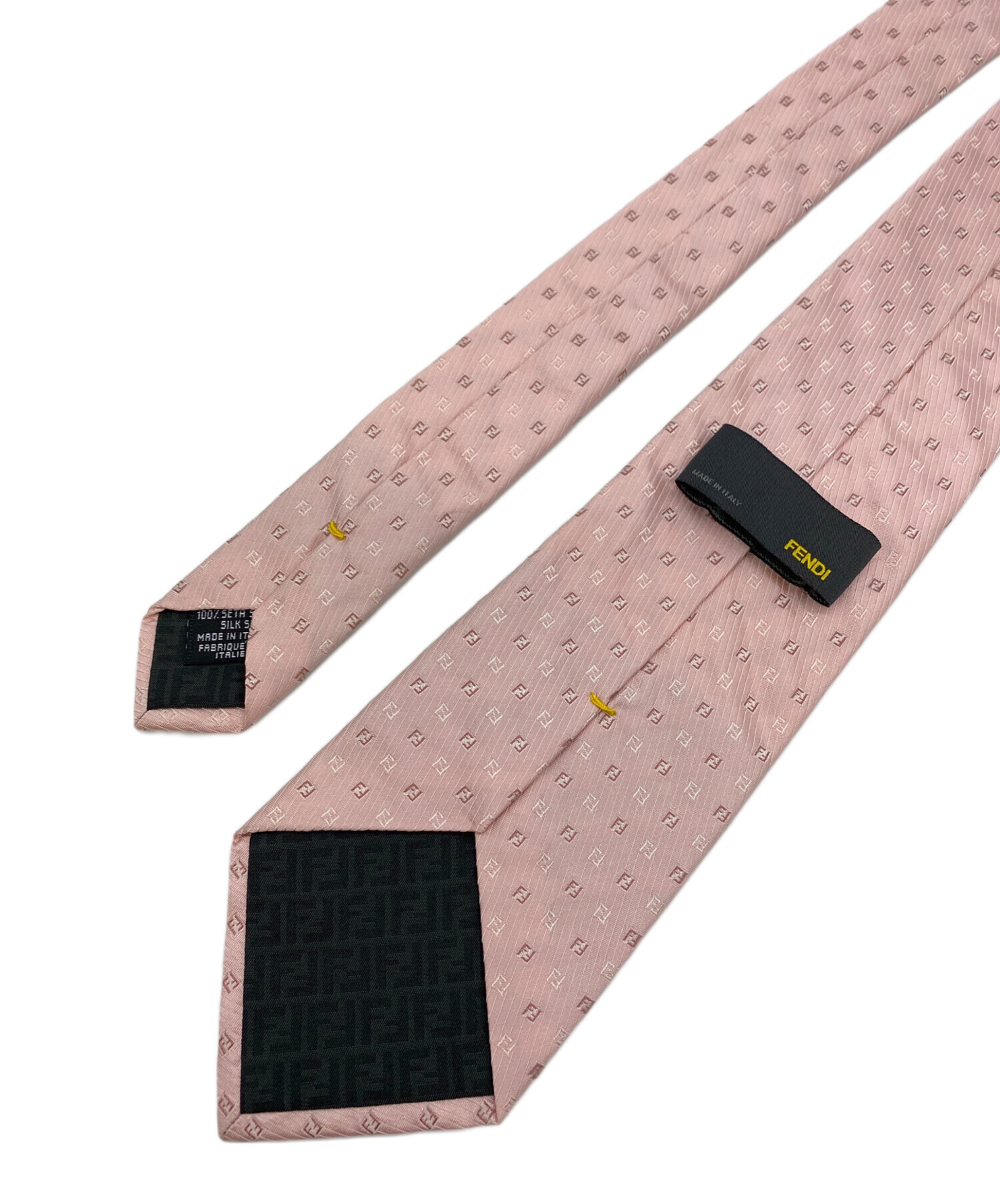 中古・古着通販】FENDI (フェンディ) ピンクシルクネクタイ ピンク