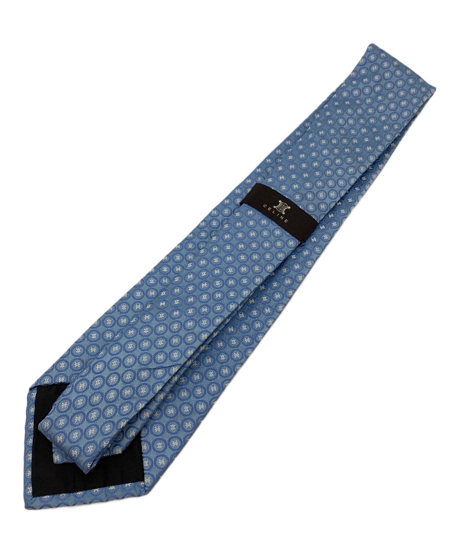 中古・古着通販】CELINE (セリーヌ) サークル×ロゴネクタイ ライト