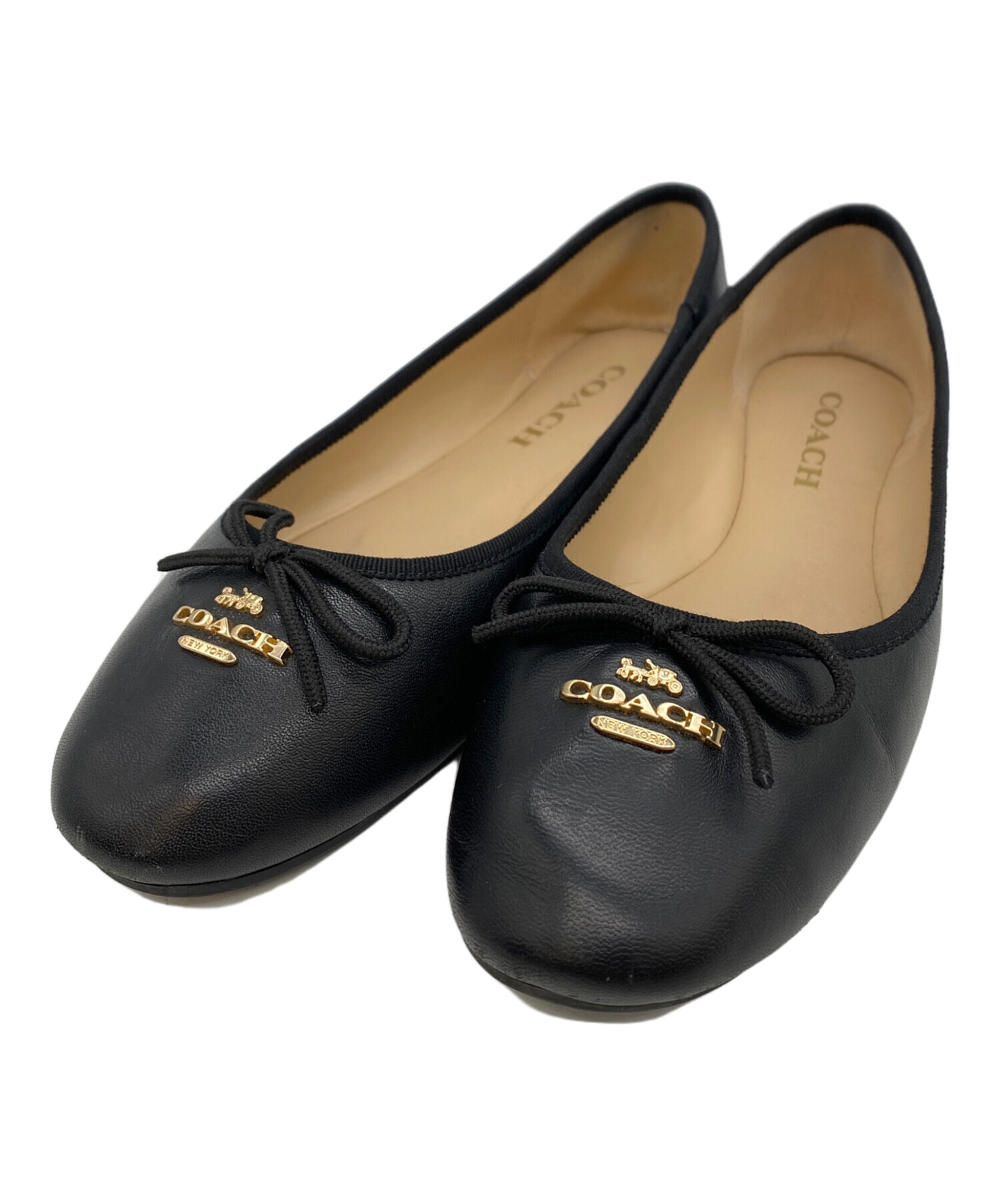 中古・古着通販】COACH (コーチ) バレエシューズ インディゴ サイズ