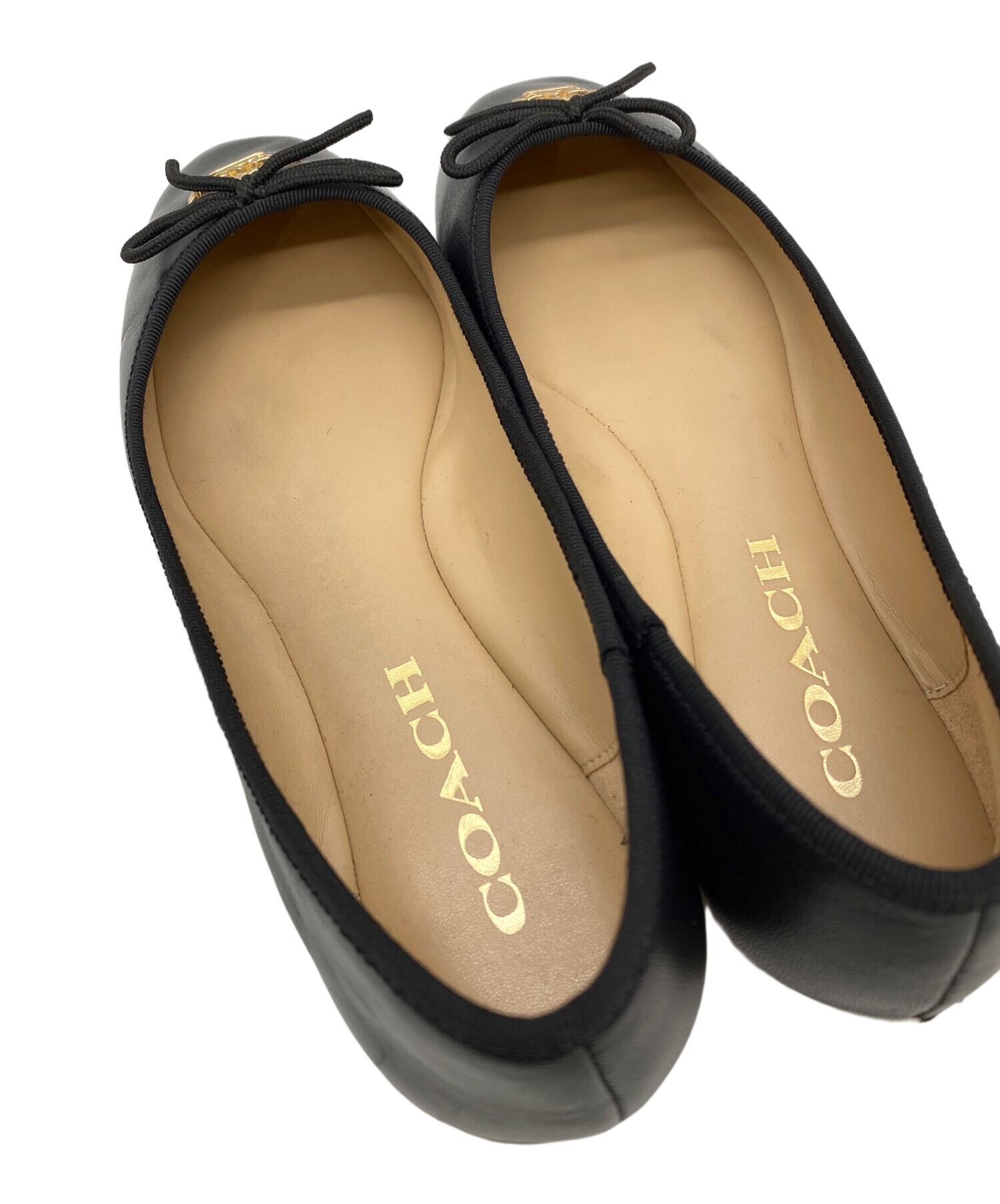 中古・古着通販】COACH (コーチ) バレエシューズ インディゴ サイズ