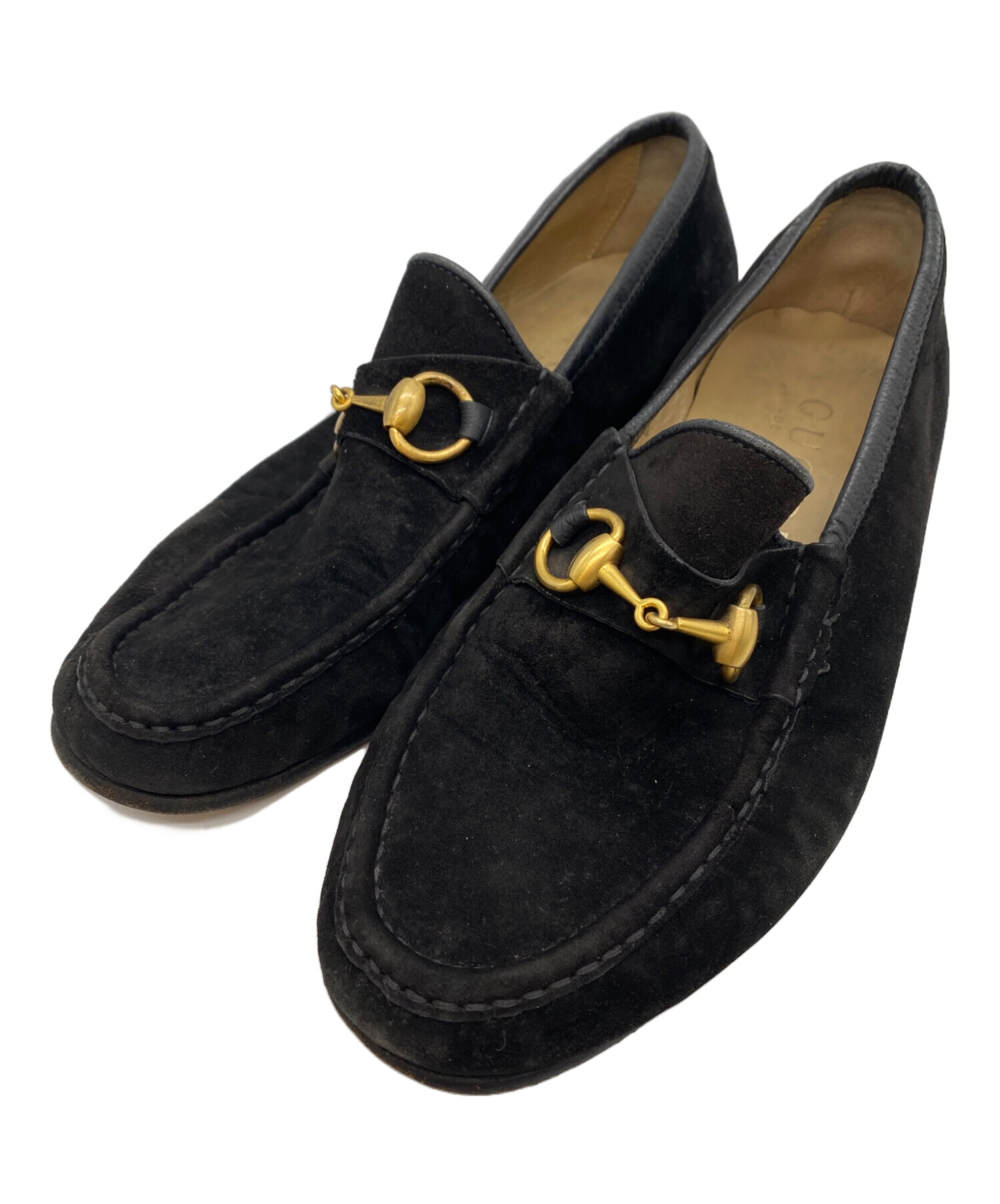 中古・古着通販】GUCCI (グッチ) ビットローファー ブラック サイズ 