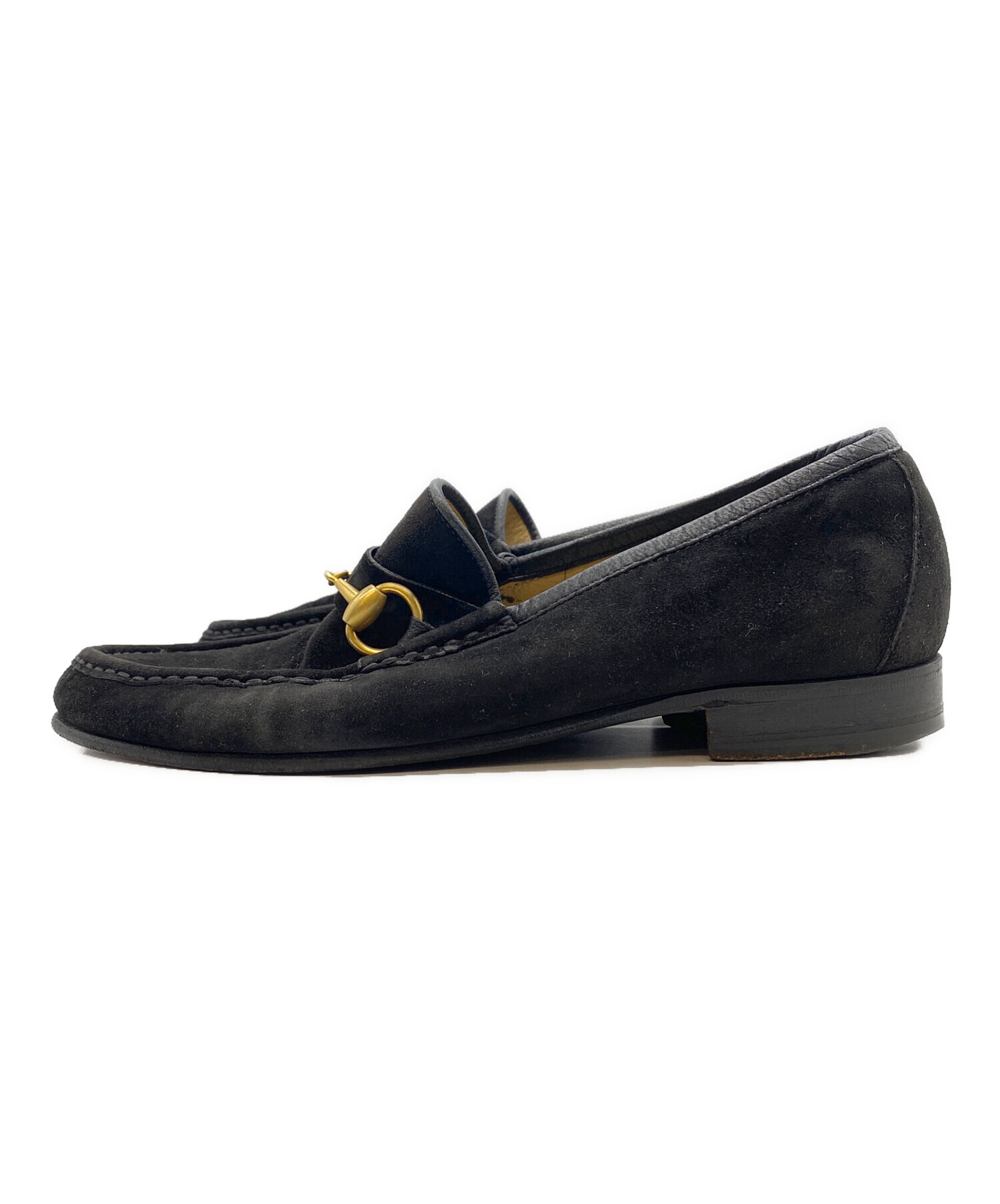 中古・古着通販】GUCCI (グッチ) ビットローファー ブラック サイズ 