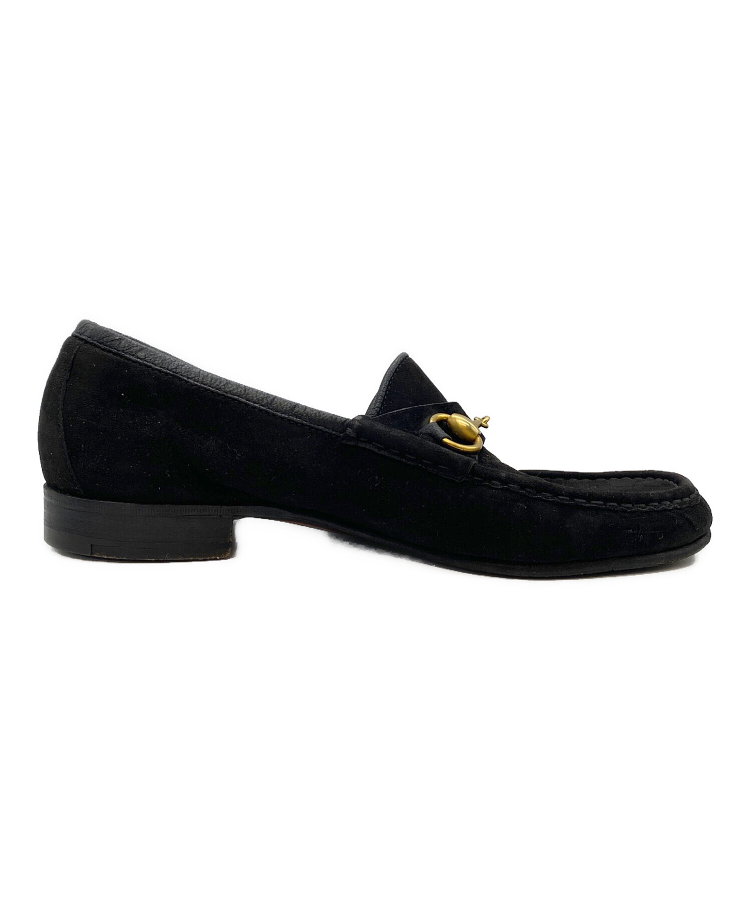 中古・古着通販】GUCCI (グッチ) ビットローファー ブラック サイズ 