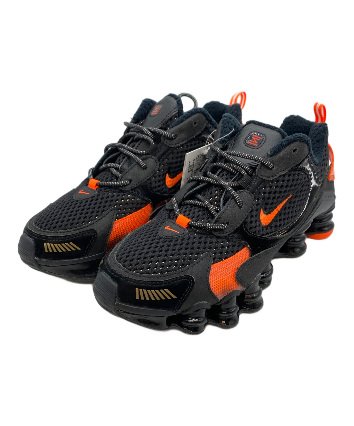 メンズ Nike Shox ブラック/オレンジ スニーカー