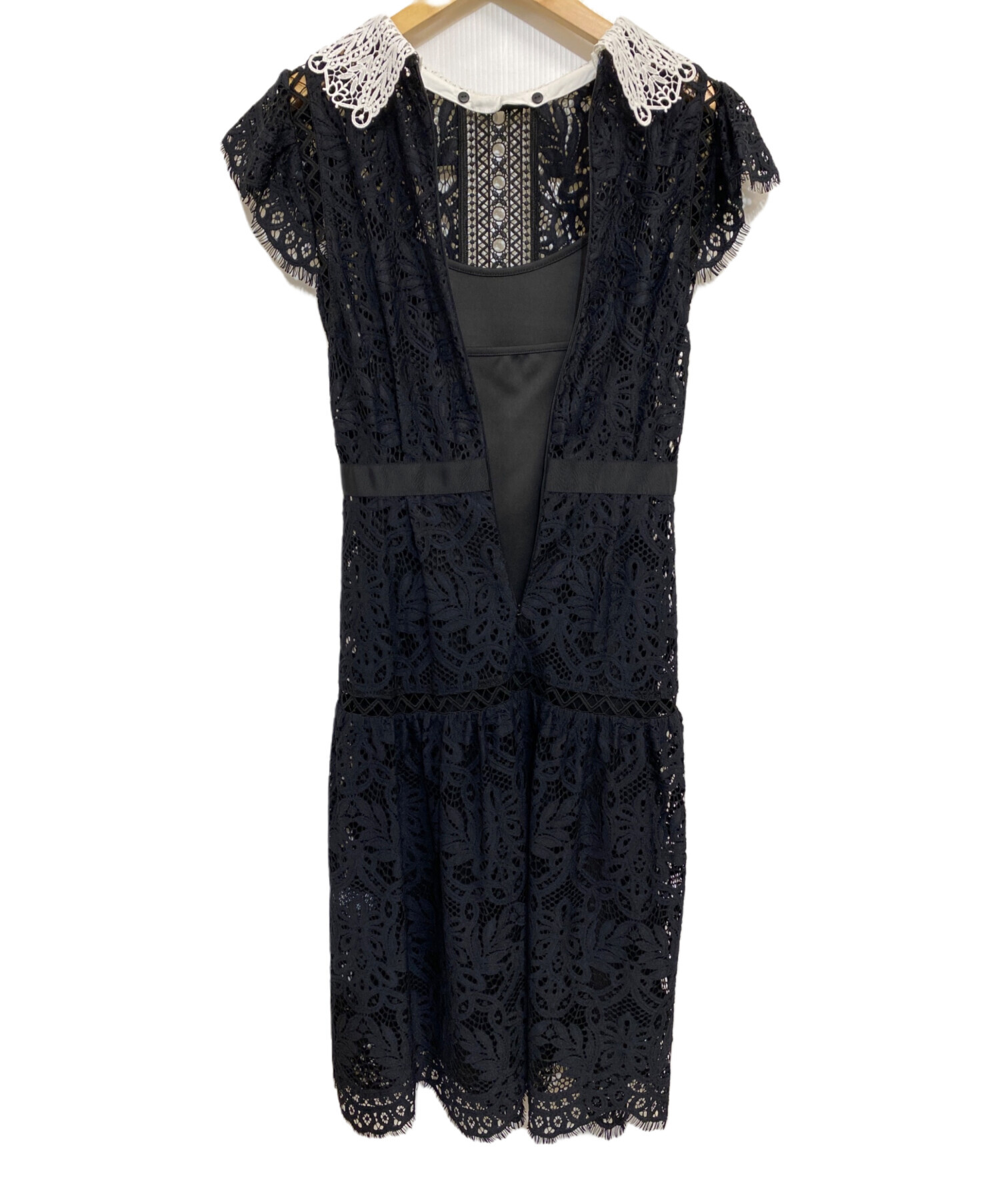 中古・古着通販】Snidel (スナイデル) 2022AW レースカラーミニ