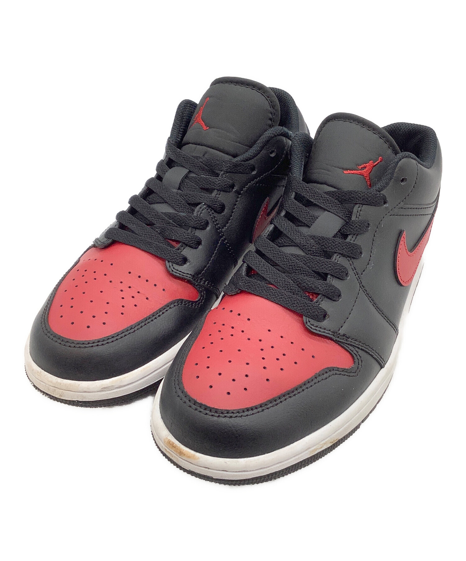 中古・古着通販】NIKE (ナイキ) AIR JORDAN 1 LOW レッド×ブラック