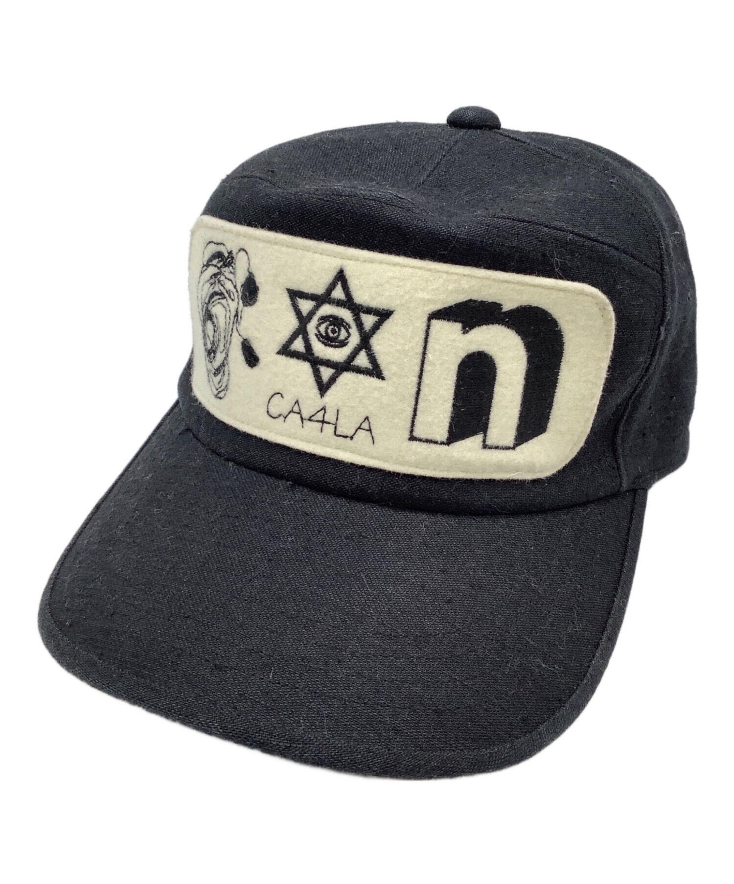 未使用！カシラ　キャップ 中古・古着通販】CA4LA (カシラ) キャップ フリーメイソン ブラック